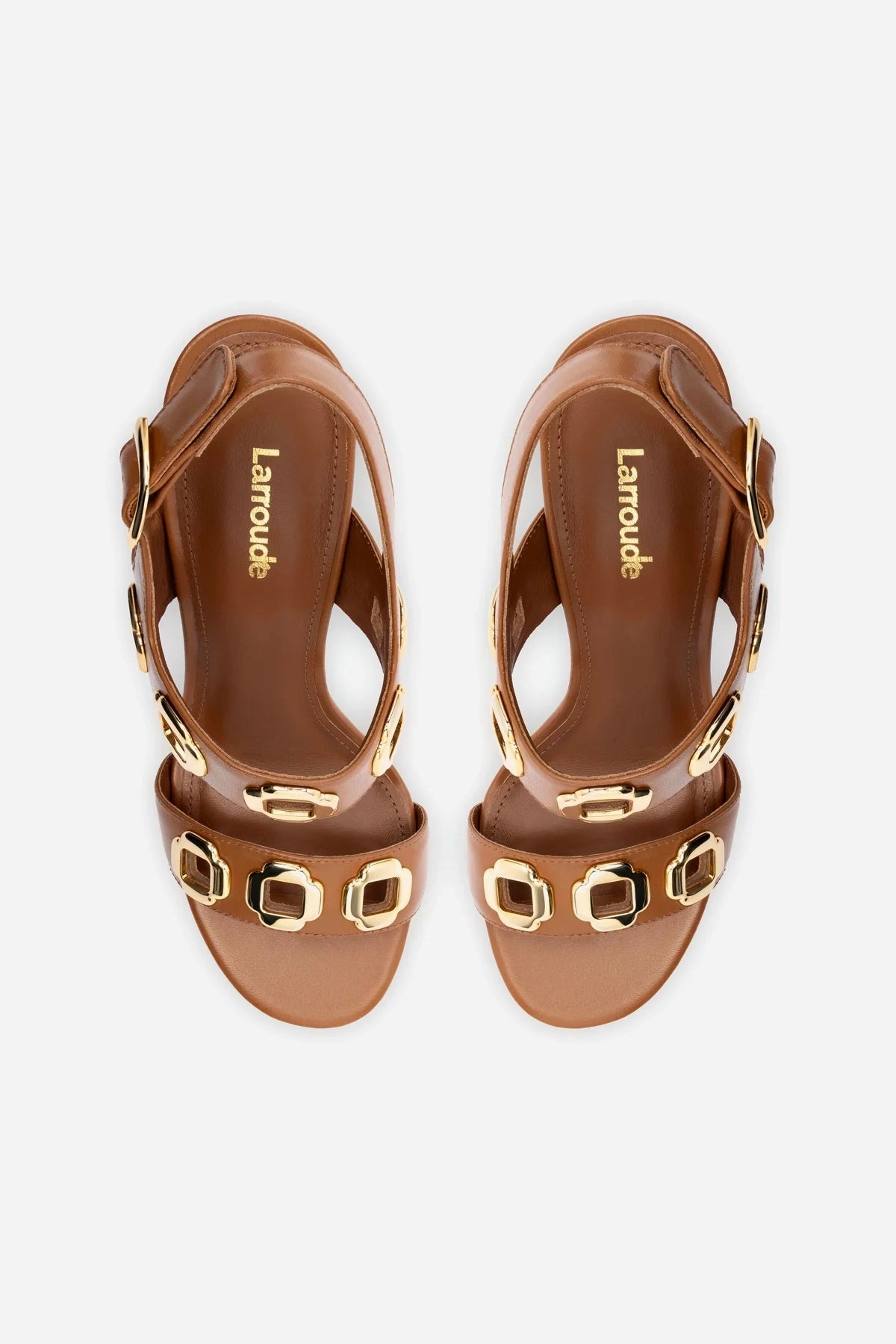 Milan Hi Sandal In Caramel Leather Lake Step Free Soul