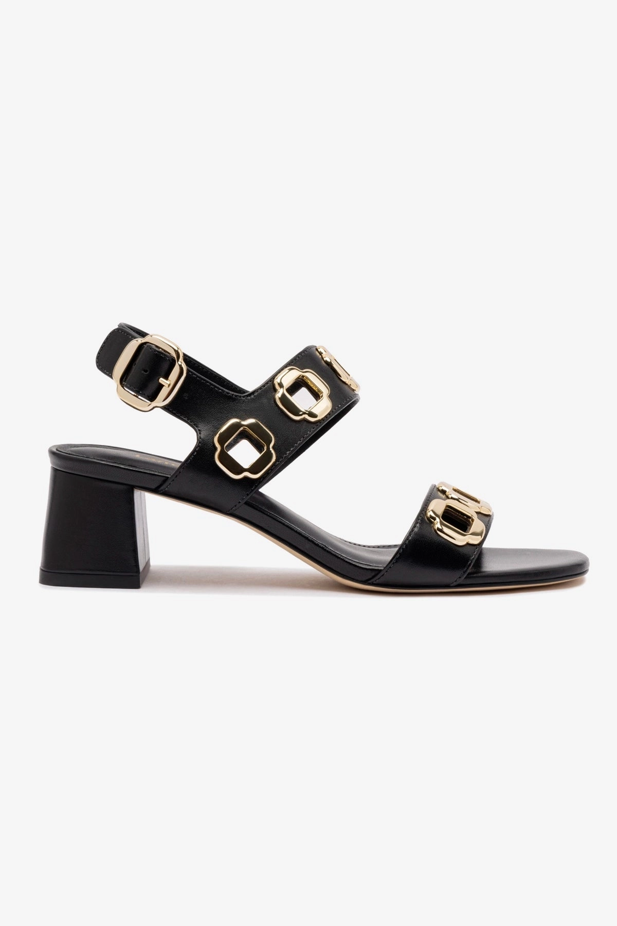 water proof Milan Sandal In Black Leather
