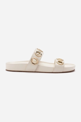 Youth Fresh Milan Slide In Ivory Leather