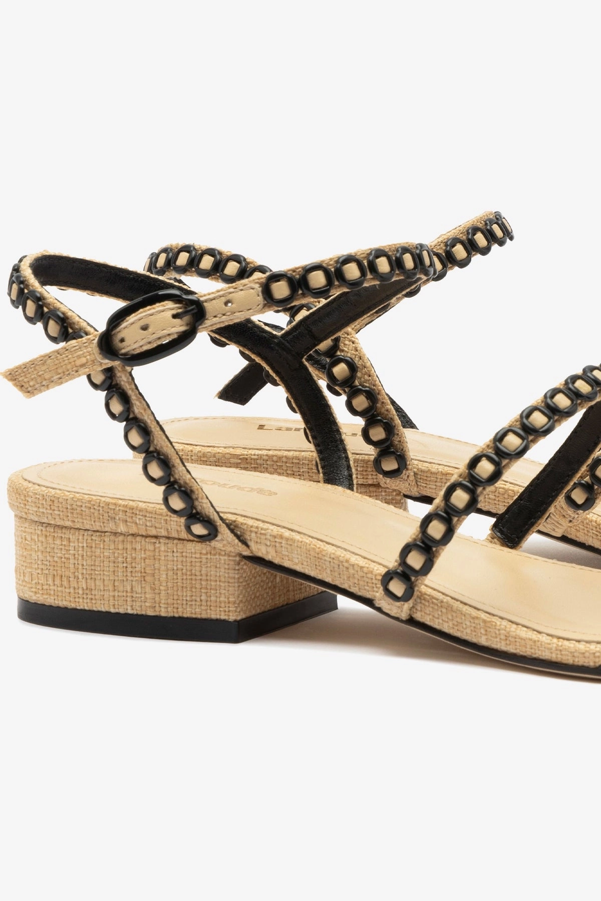 Angel Mood Comfort Upper Milanina Flat Sandal In Beige Raffia