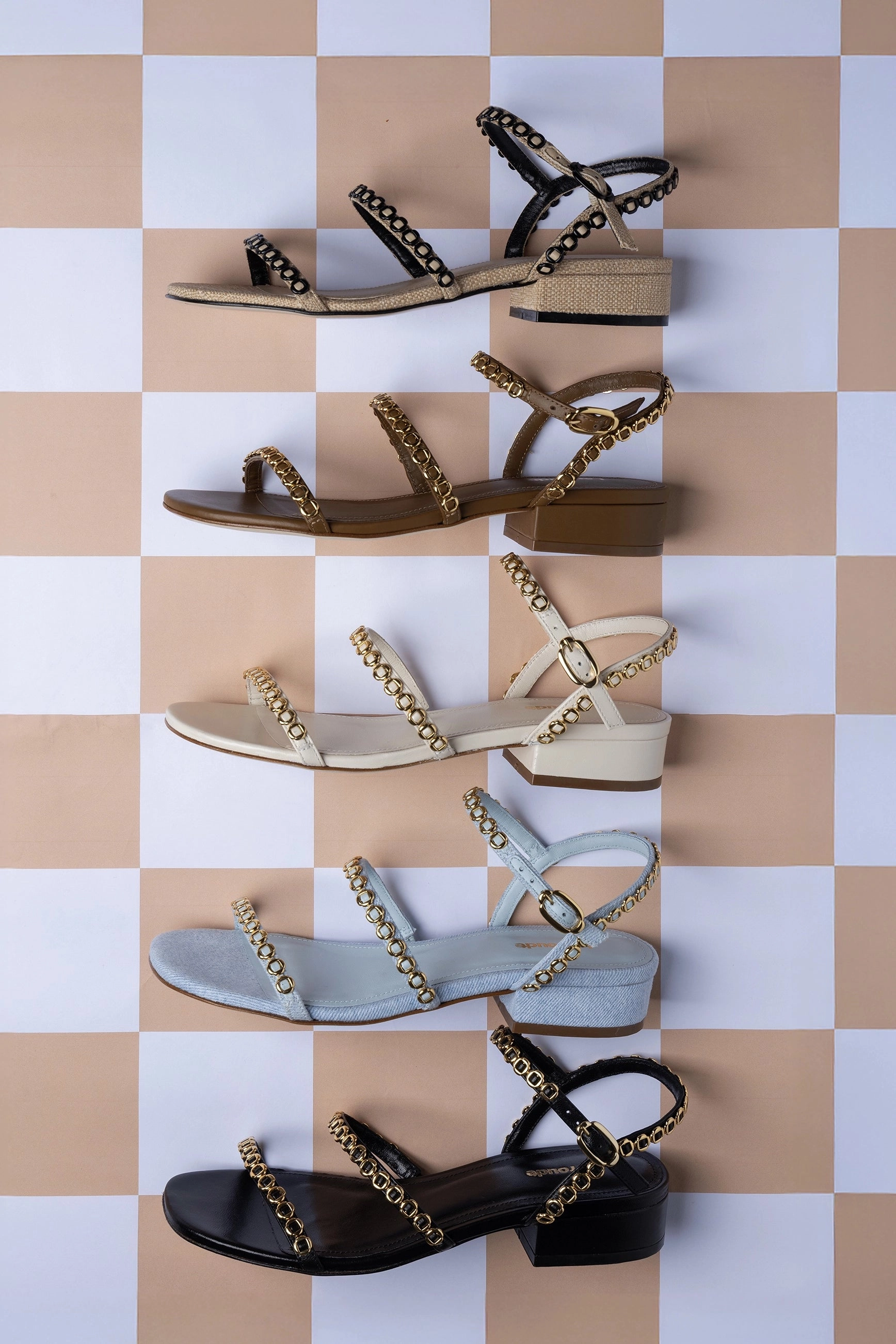 Breath Fresh Neo Pop Milanina Flat Sandal In Beige Raffia