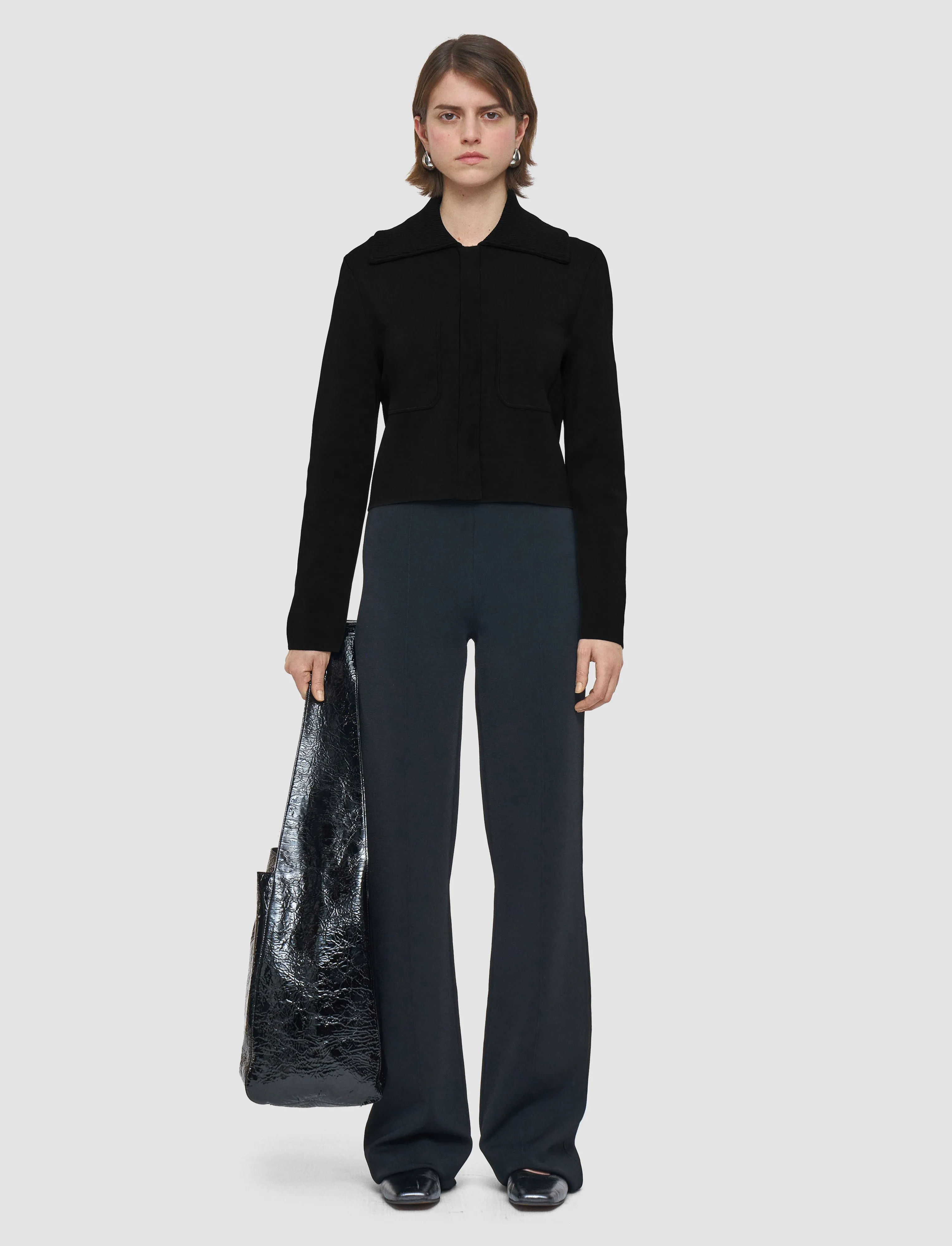 Milano Knit Stretch Short Jacket Biodegradable Fabric