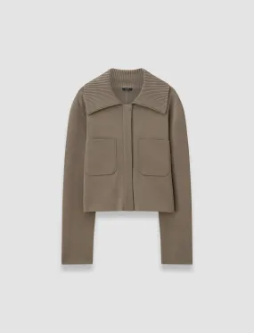 MoistureWicking Technology Milano Knit Stretch Short Jacket