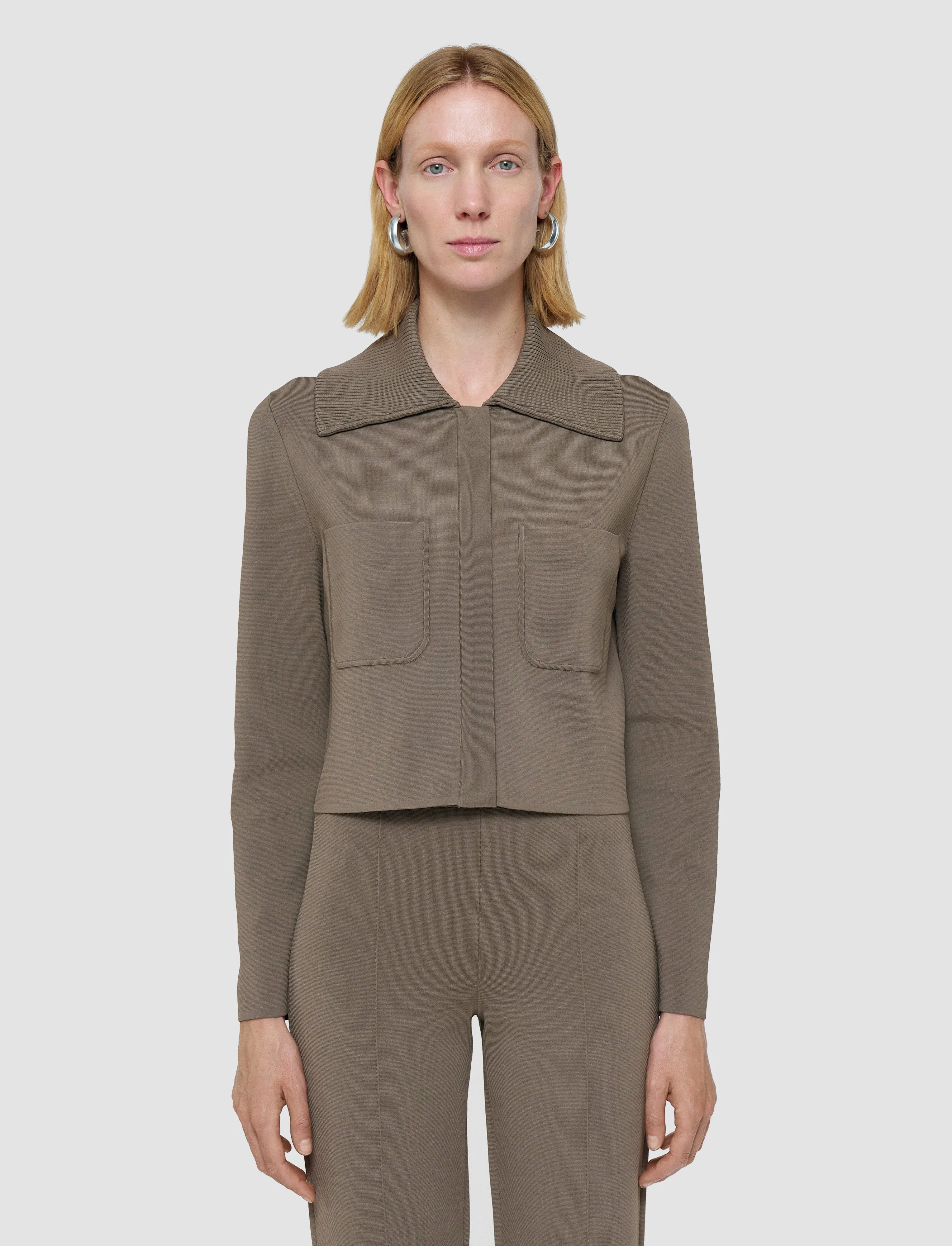 Home Comforted Milano Knit Stretch Short Jacket