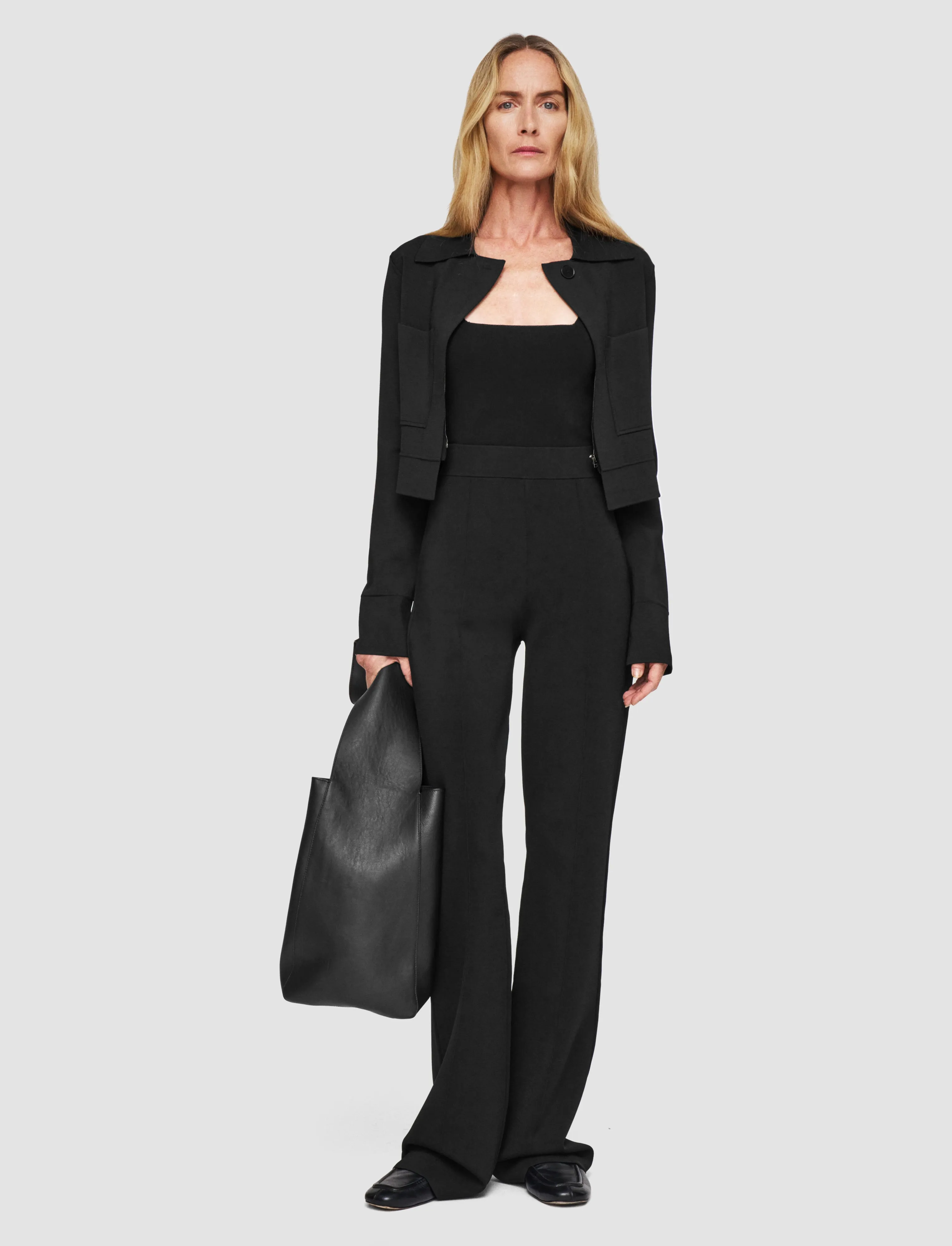 Milano Knit Stretch Trousers Home Layer Fresh Style