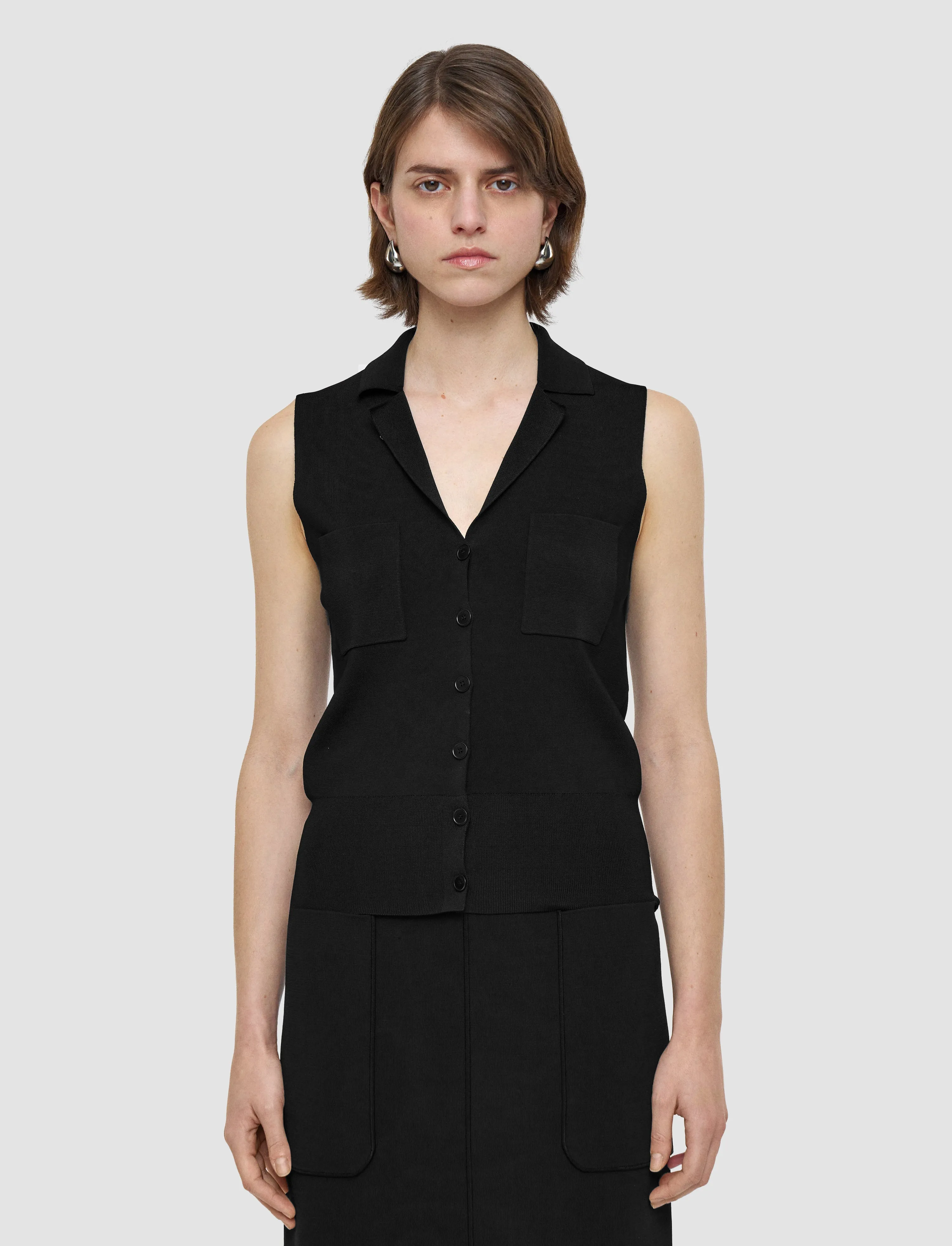 Milano Knit Stretch Vest Breathable Material