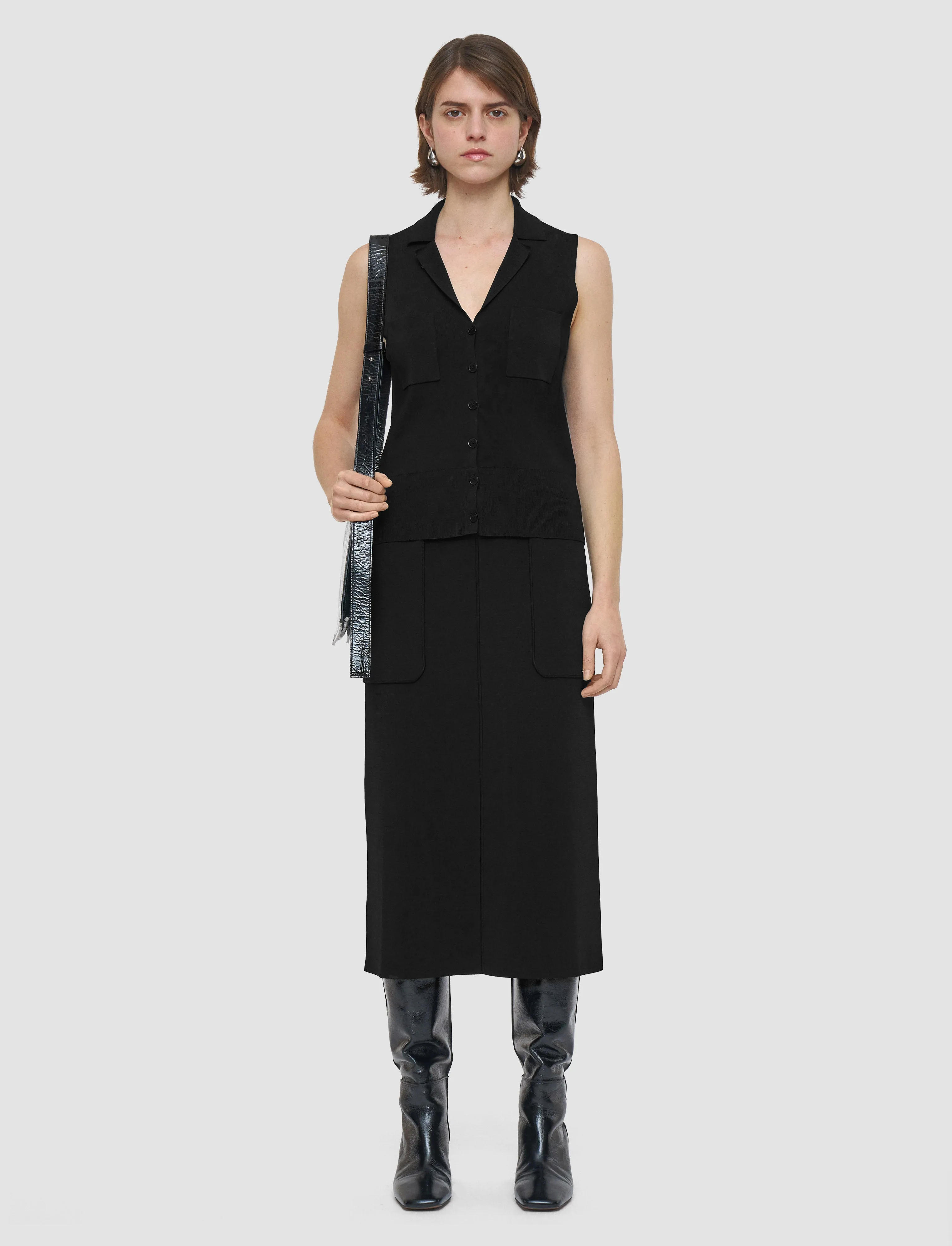 Milano Knit Stretch Vest Daily Essential Lived In