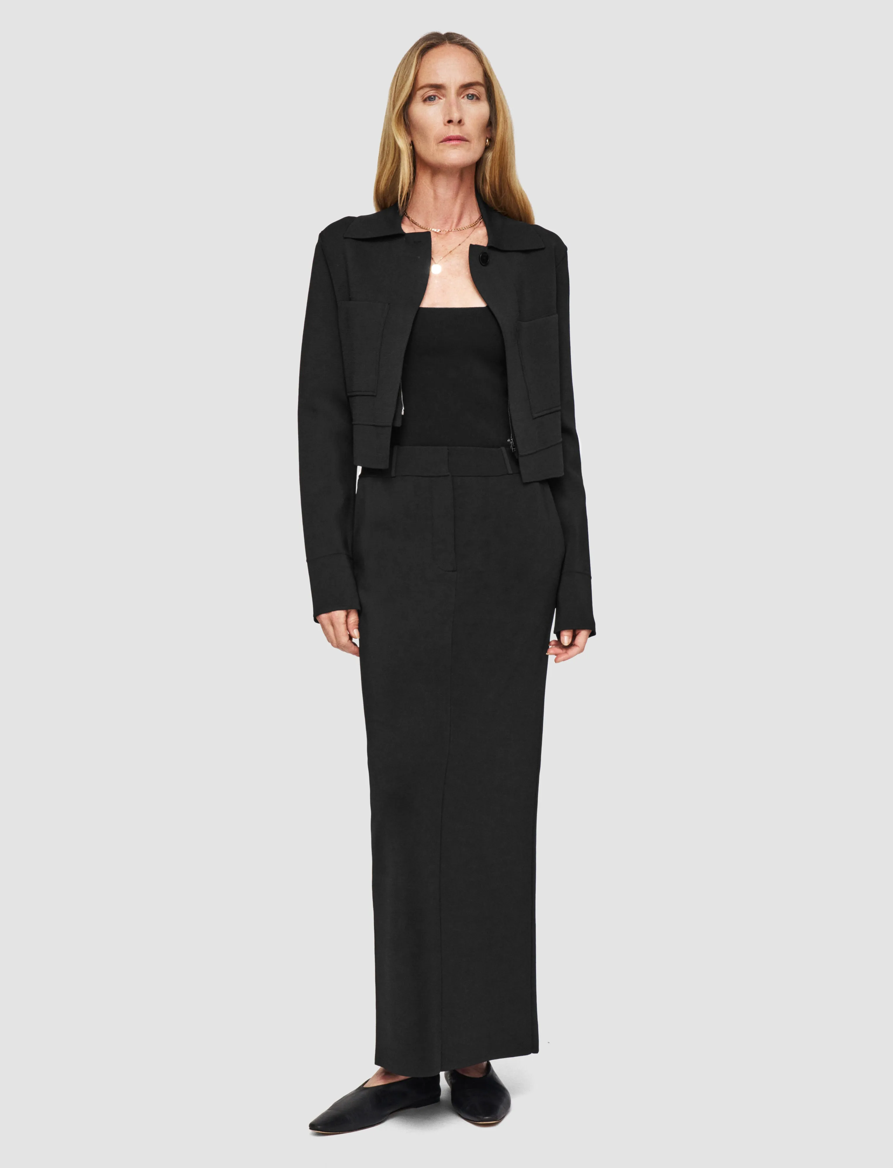 Milano Knit Stretch Zip Jacket SnagResistant Surface Abrasion Resistant Yarn