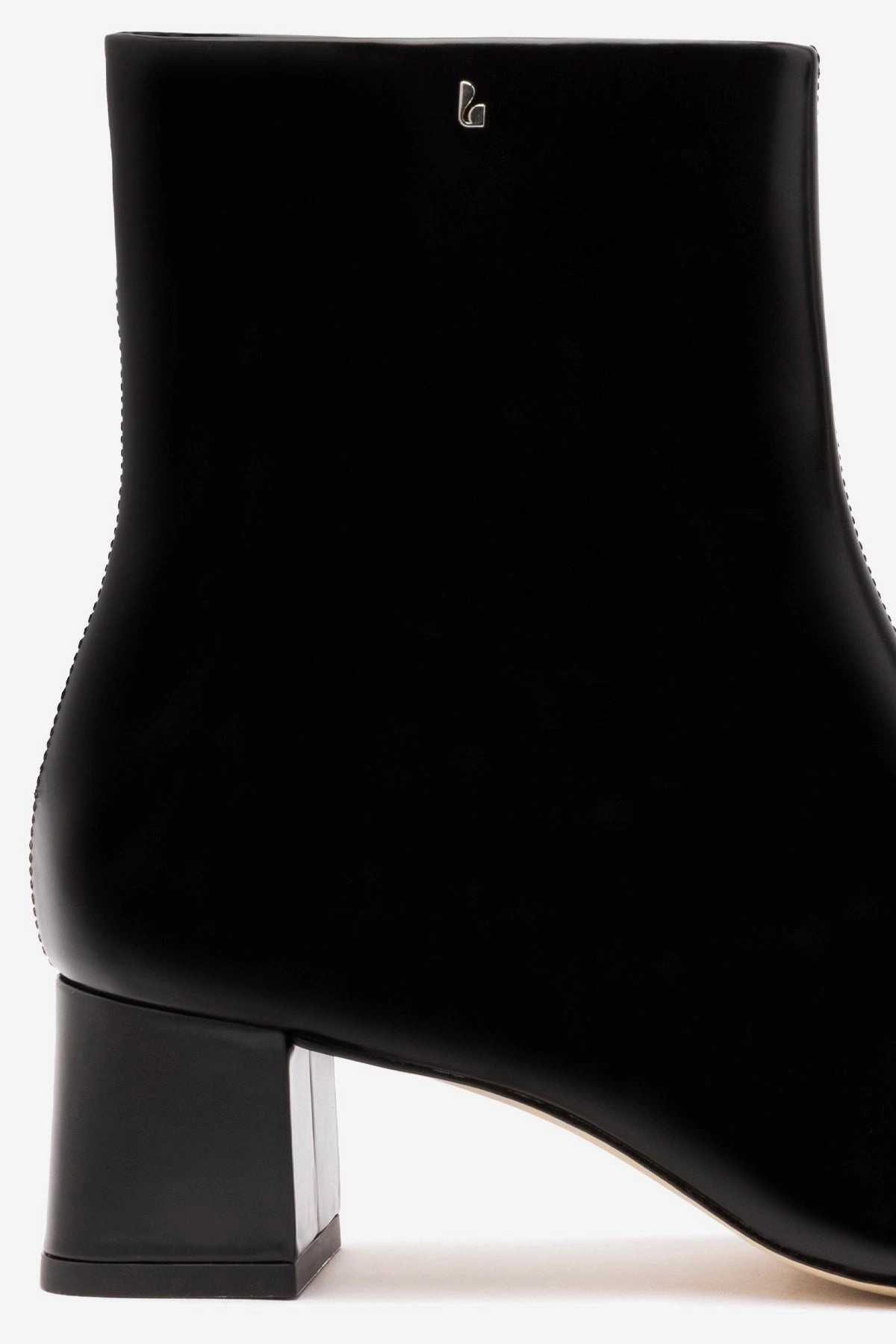 Mini Edie Boot In Black Box Leather Workout mesh construction