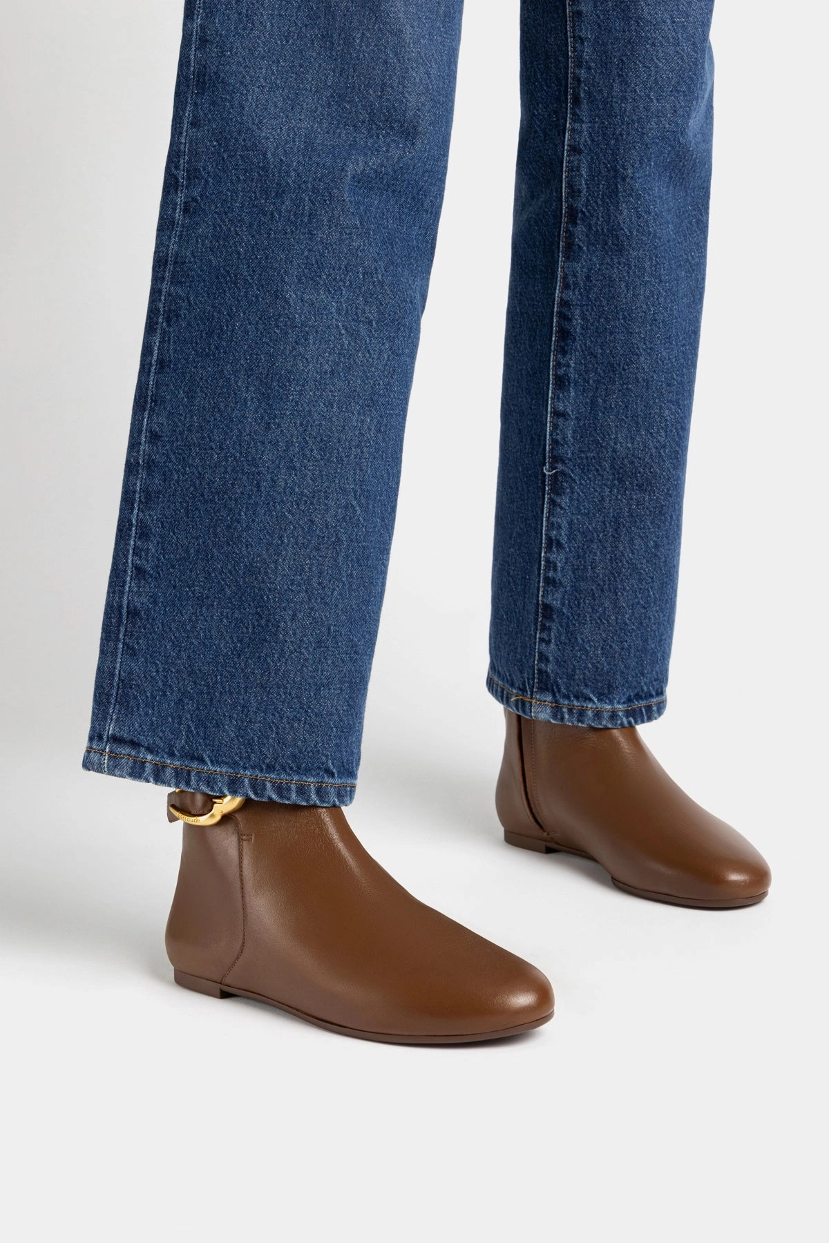 Mini Verona Boot In Burnt Umber Leather Non Slip Wellness Seekers