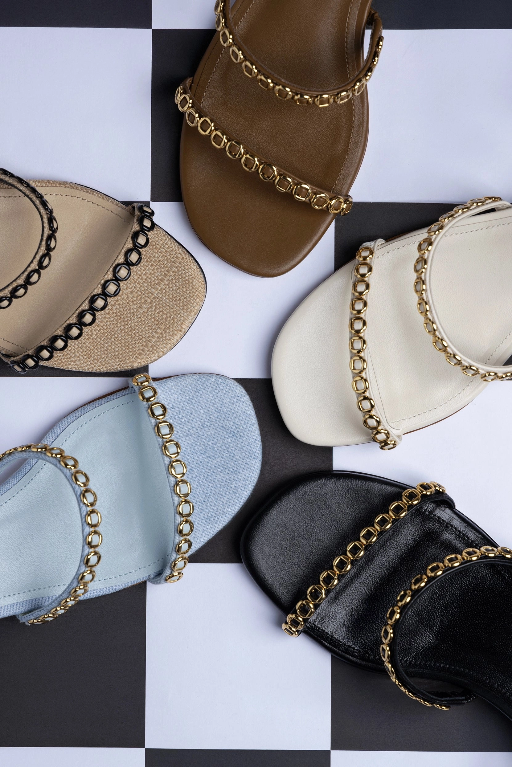 Milanina Block Sandal In Beige Raffia Airflow Ventilation Channels Rich Jewel