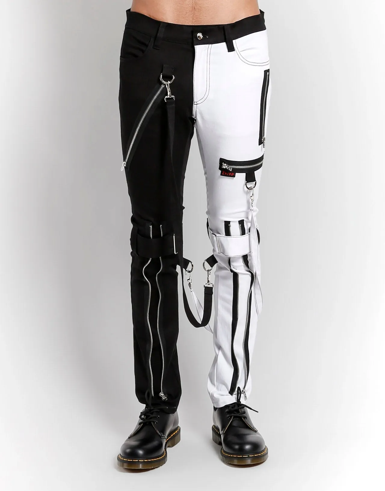 SPLIT LEG BONDAGE PANT WHITE Classy Fit