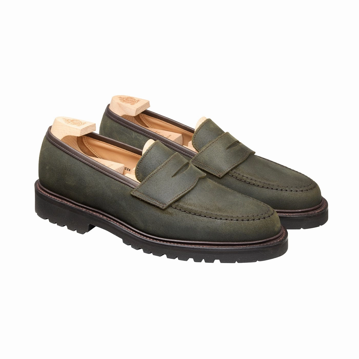 Boston 2 Green Rough-Out Suede Urban Path Frequent Traveler