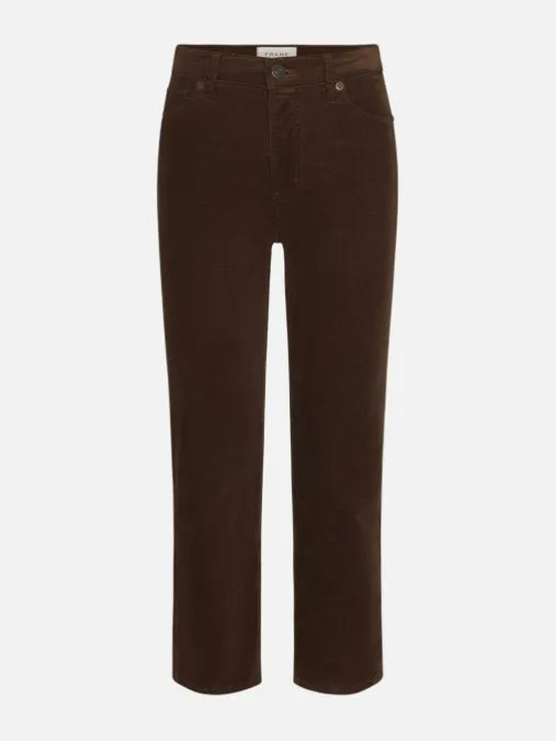 Affordable Fashion Lover Le Sleek Straight Corduroy Bitter Chocolate