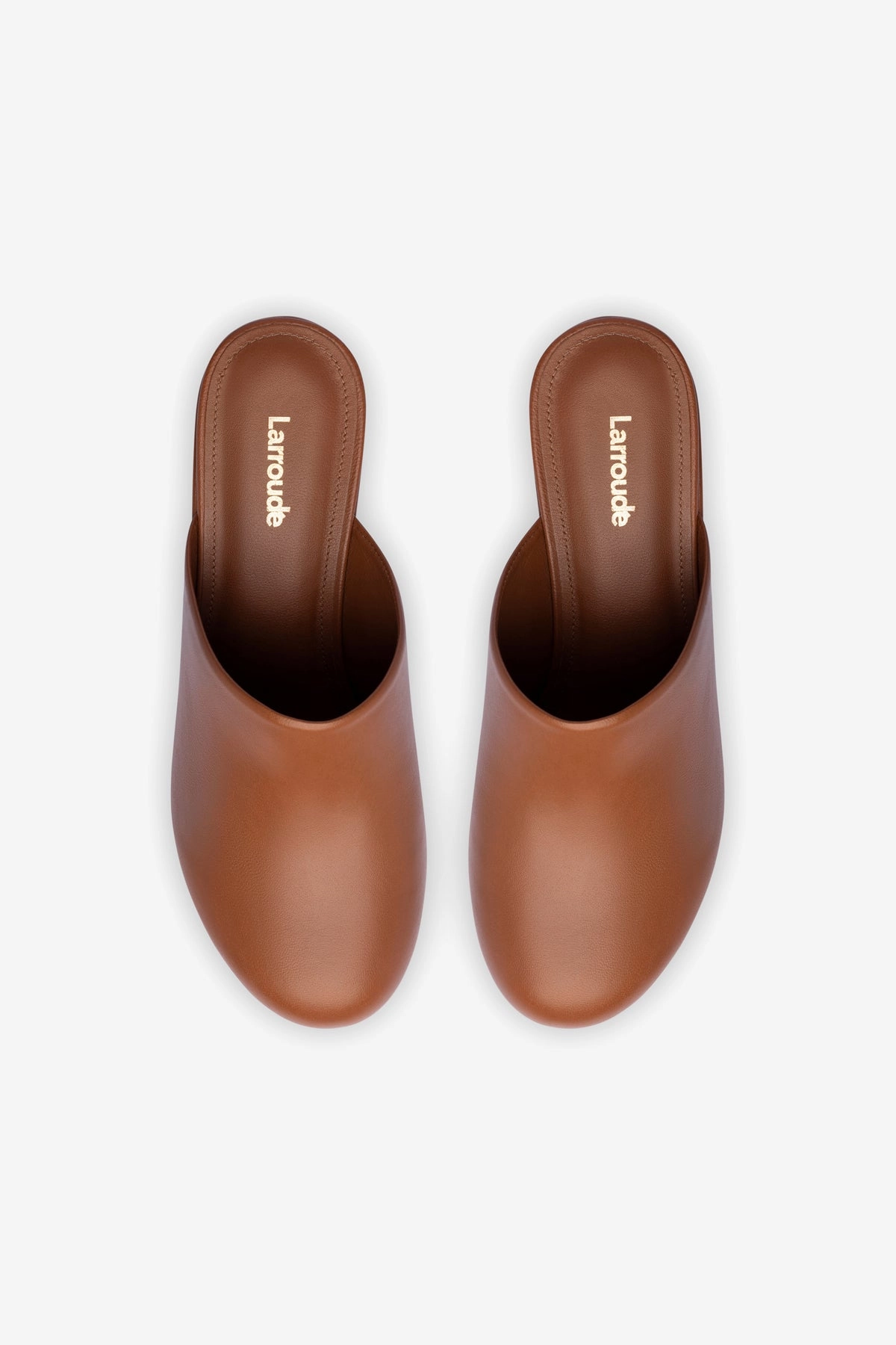Season Ease Elastic laces Miso Platform Clog In Caramel Leather