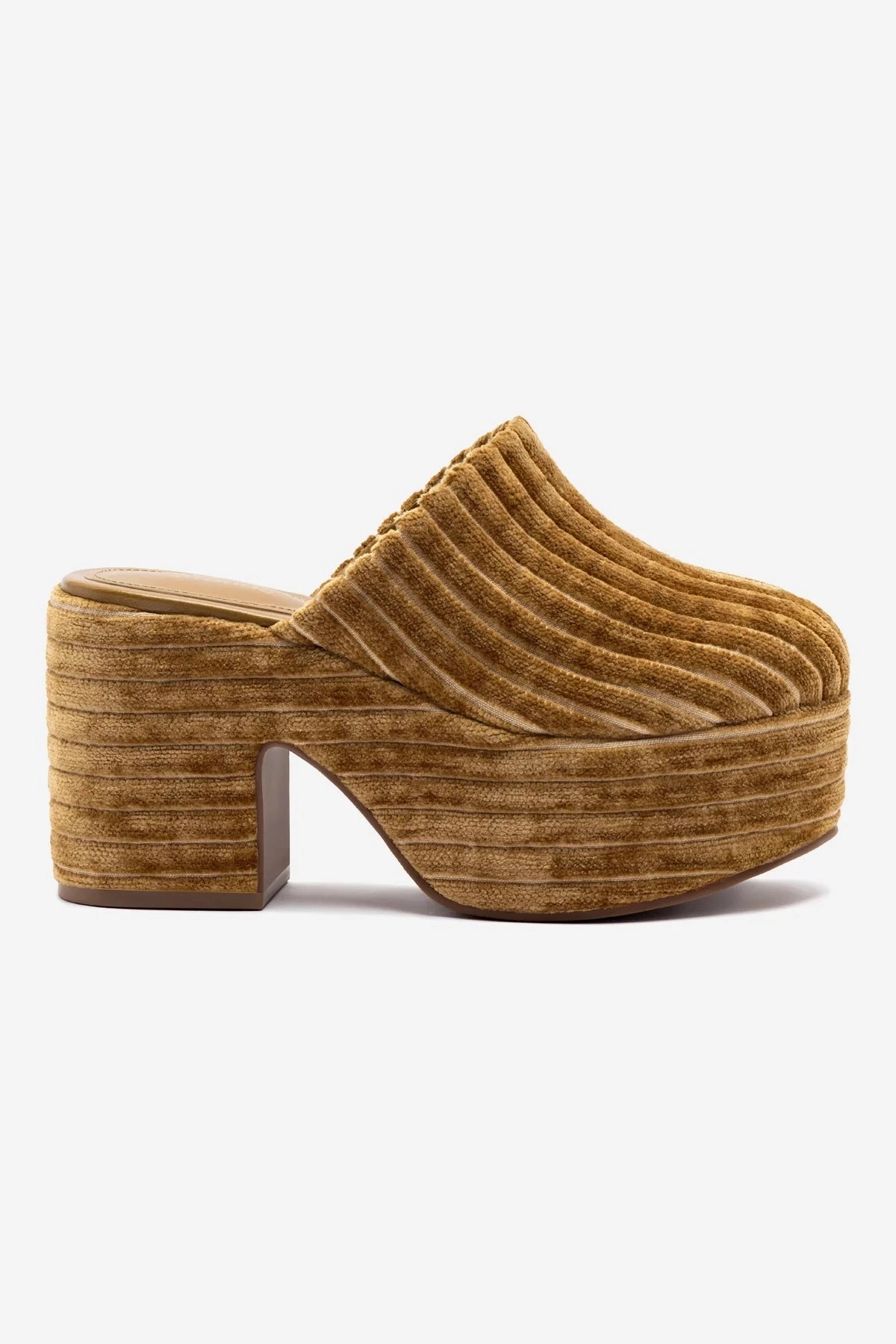 Miso Platform Clog In Latte Velvet Summer Heat
