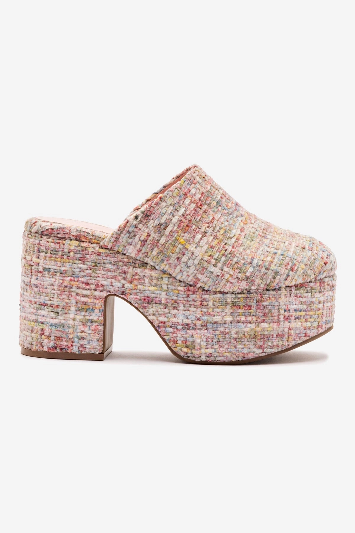 Miso Platform Clog In Tulip Velvet Feather Light Modern Commuters