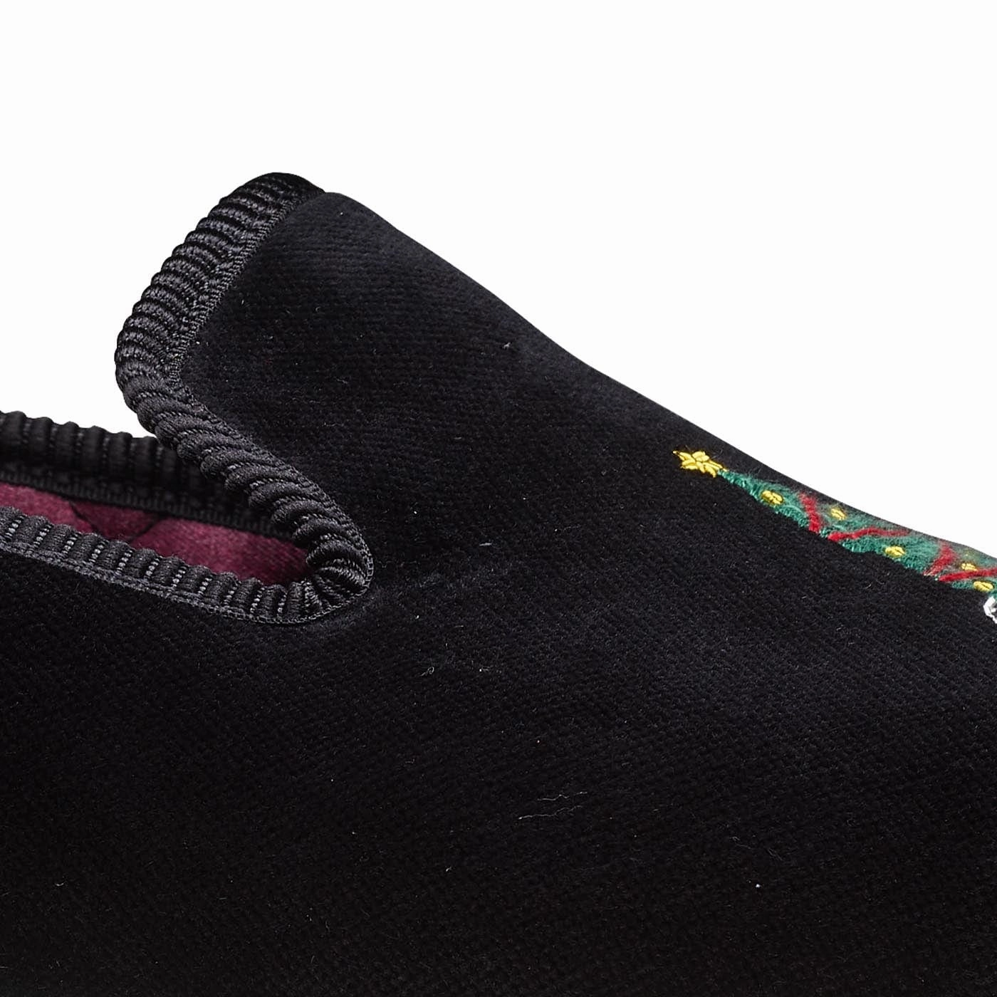 Christmas Tree Black Velvet Quick Travel Fit Relax Foot