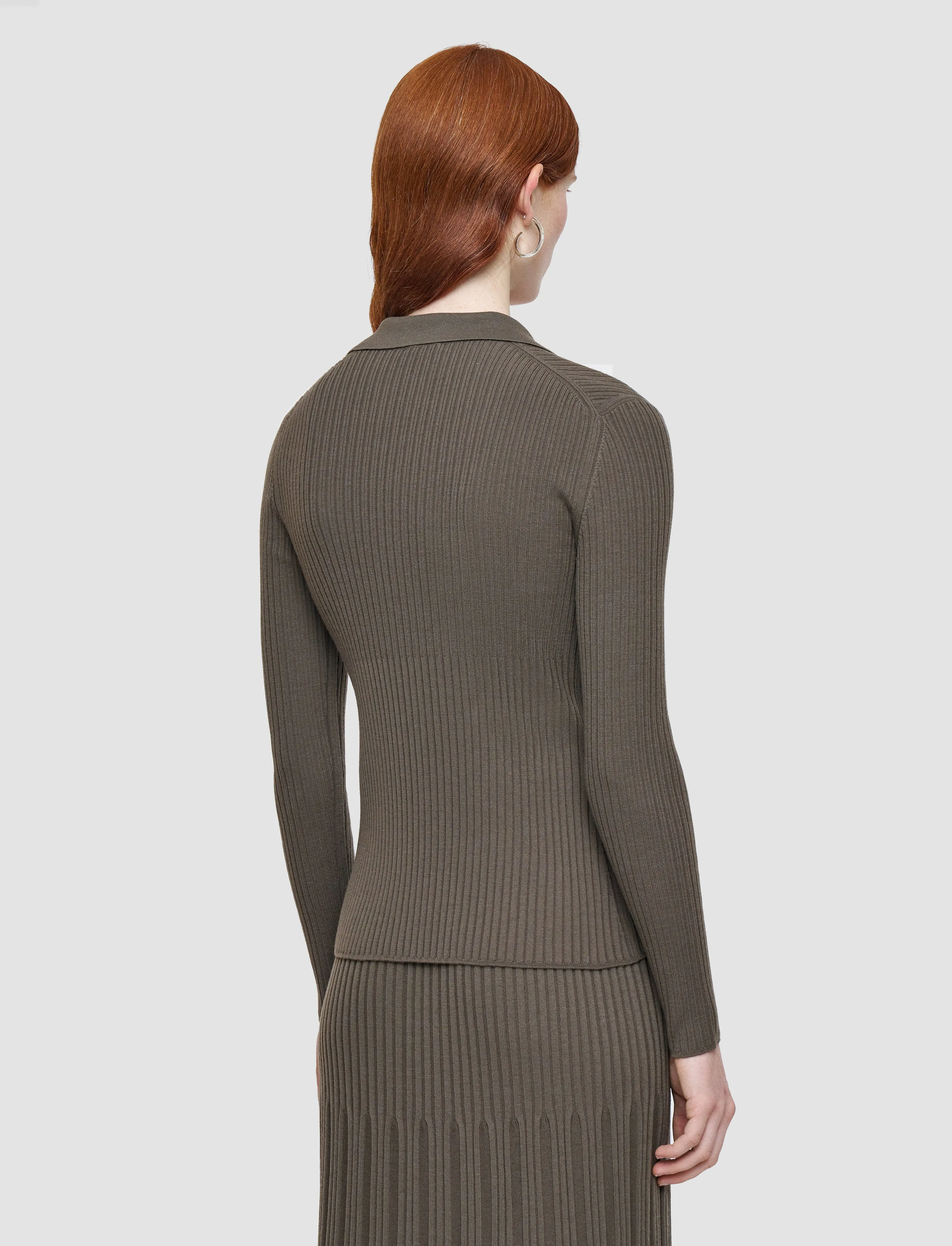 Merino Rib Knit Polo Top Fabric Softener Compatibility Chart Lattice Pattern