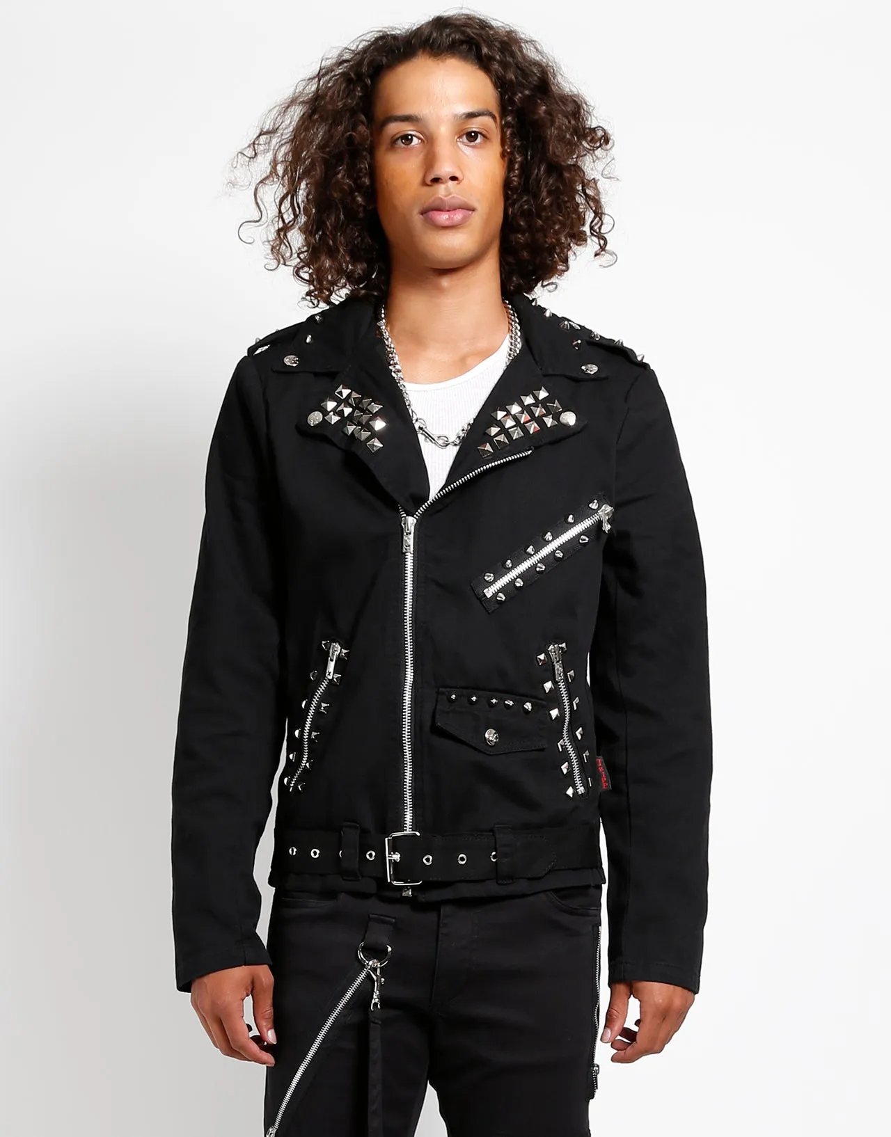 Judas Motorcycle Jacket Clean Silhouette Double stitching