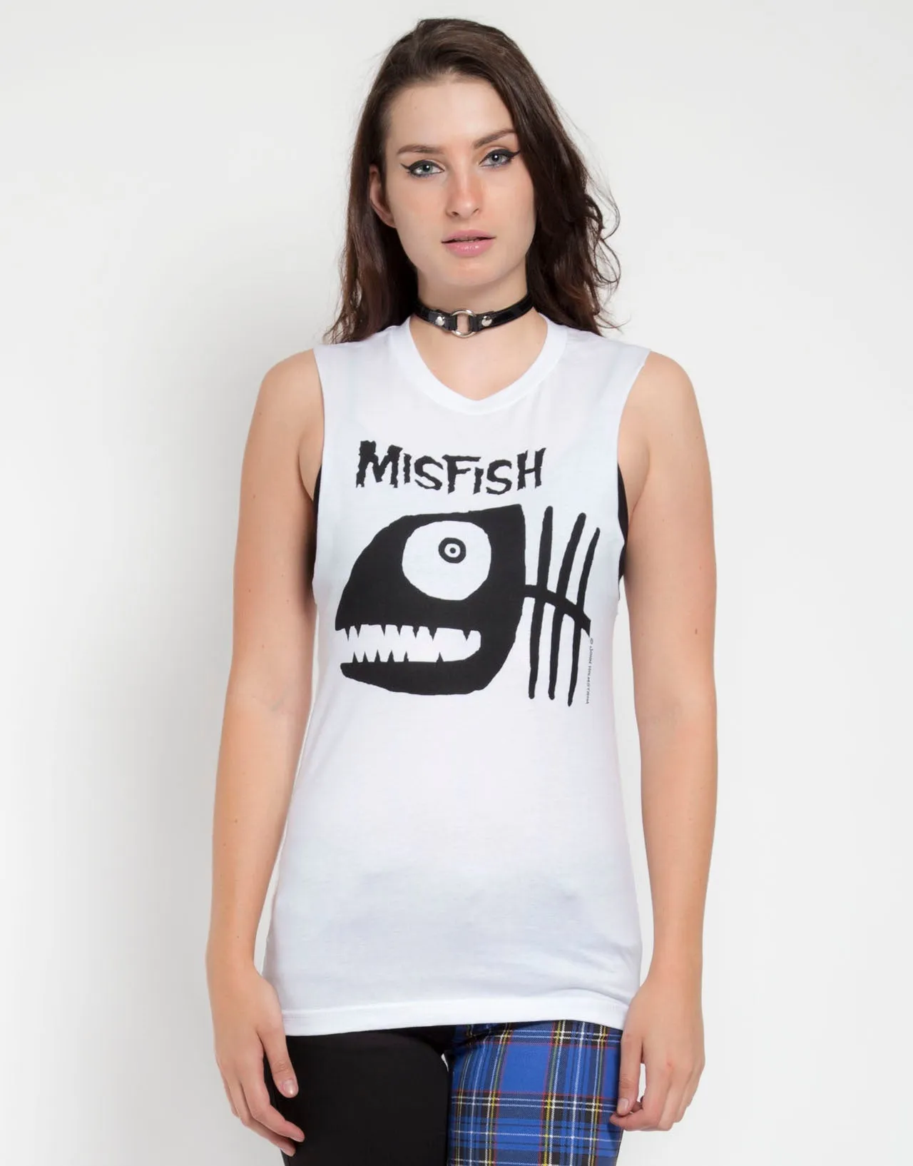 Rolled Hem Detailing Flexible Shoulder Gusset MISFISH TANK