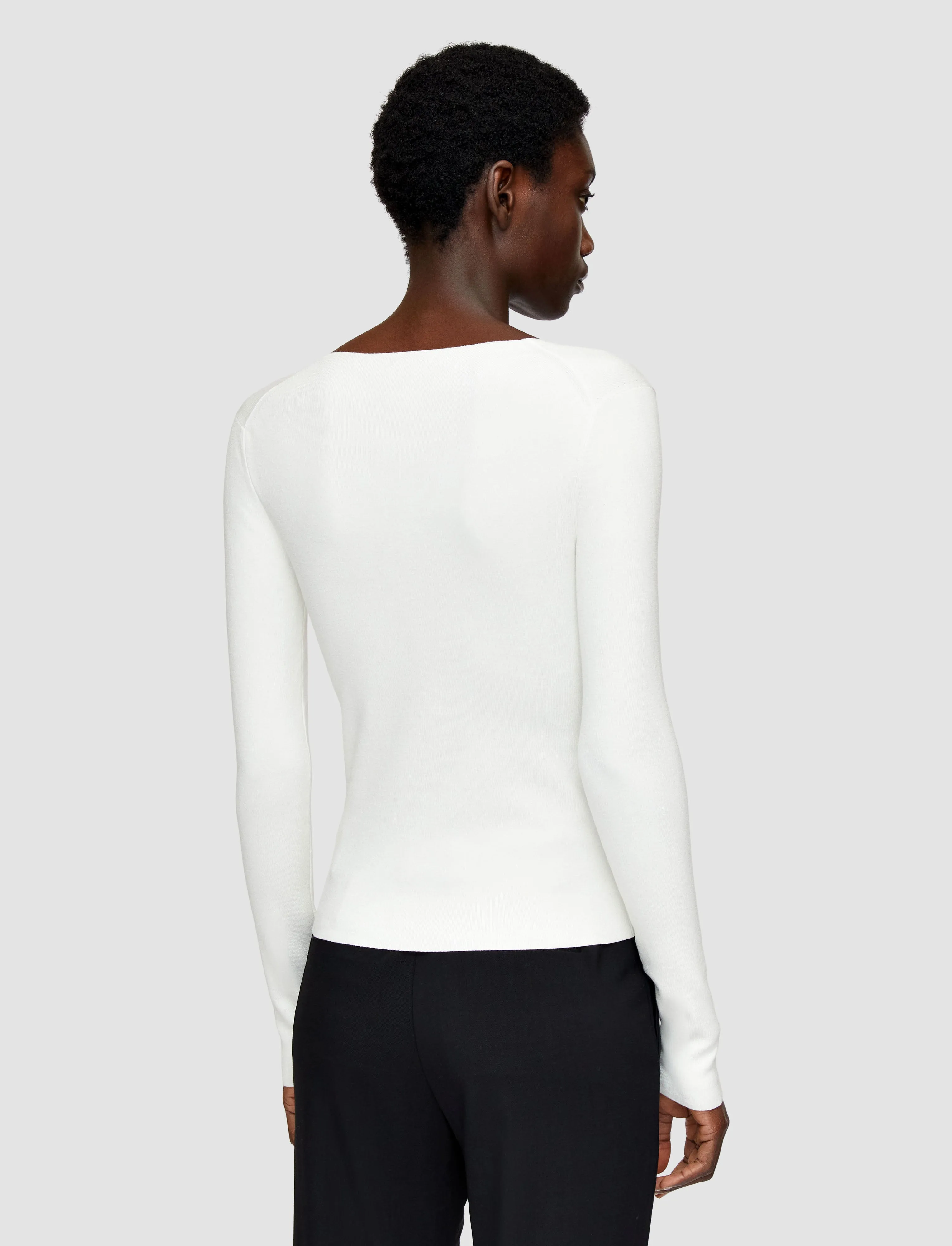 Silk Stretch V Neck Top Layer Option
