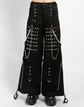 Plaid detail MONSTER STUD PANT