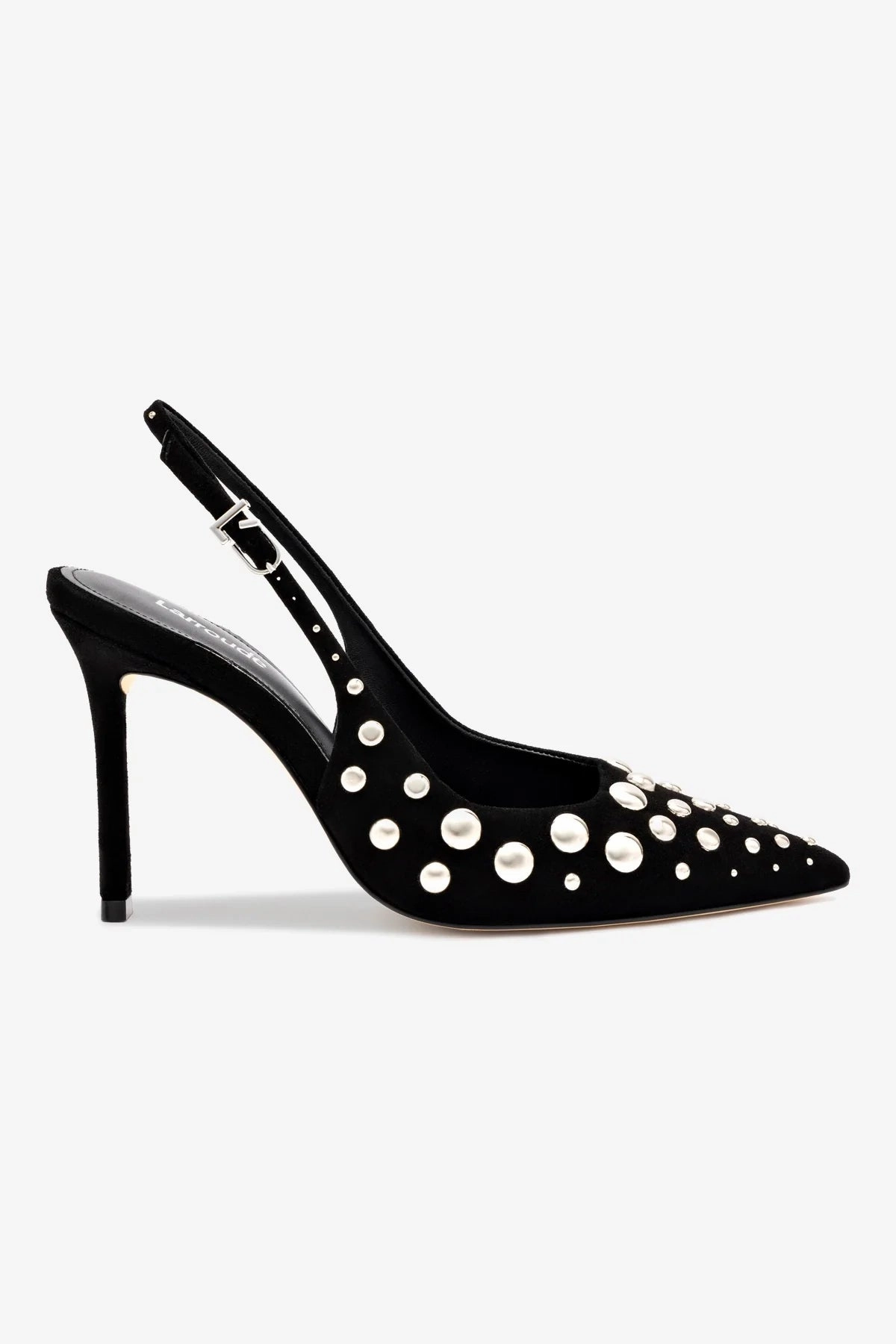 Kaitlan Studs Pump In Black Suede Hiking Teen Edge