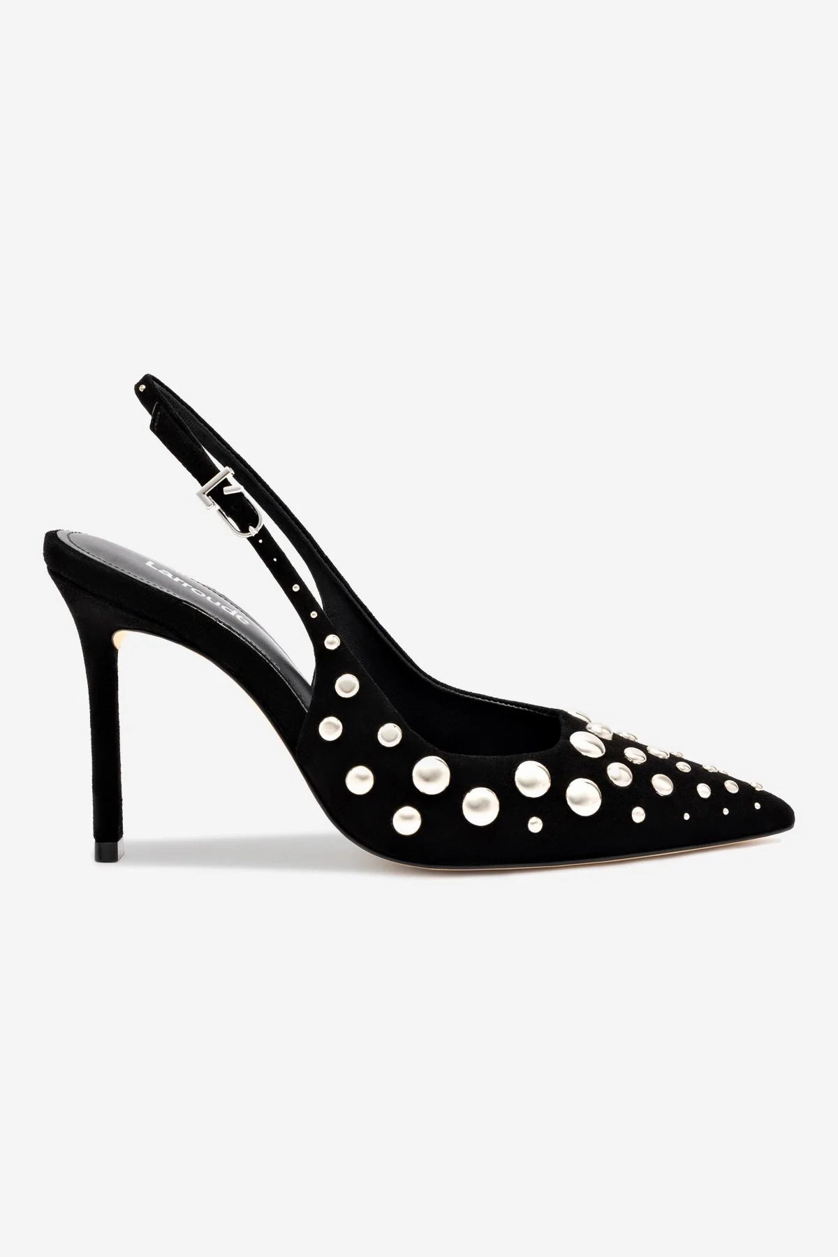 Kaitlan Studs Pump In Black Suede zipper