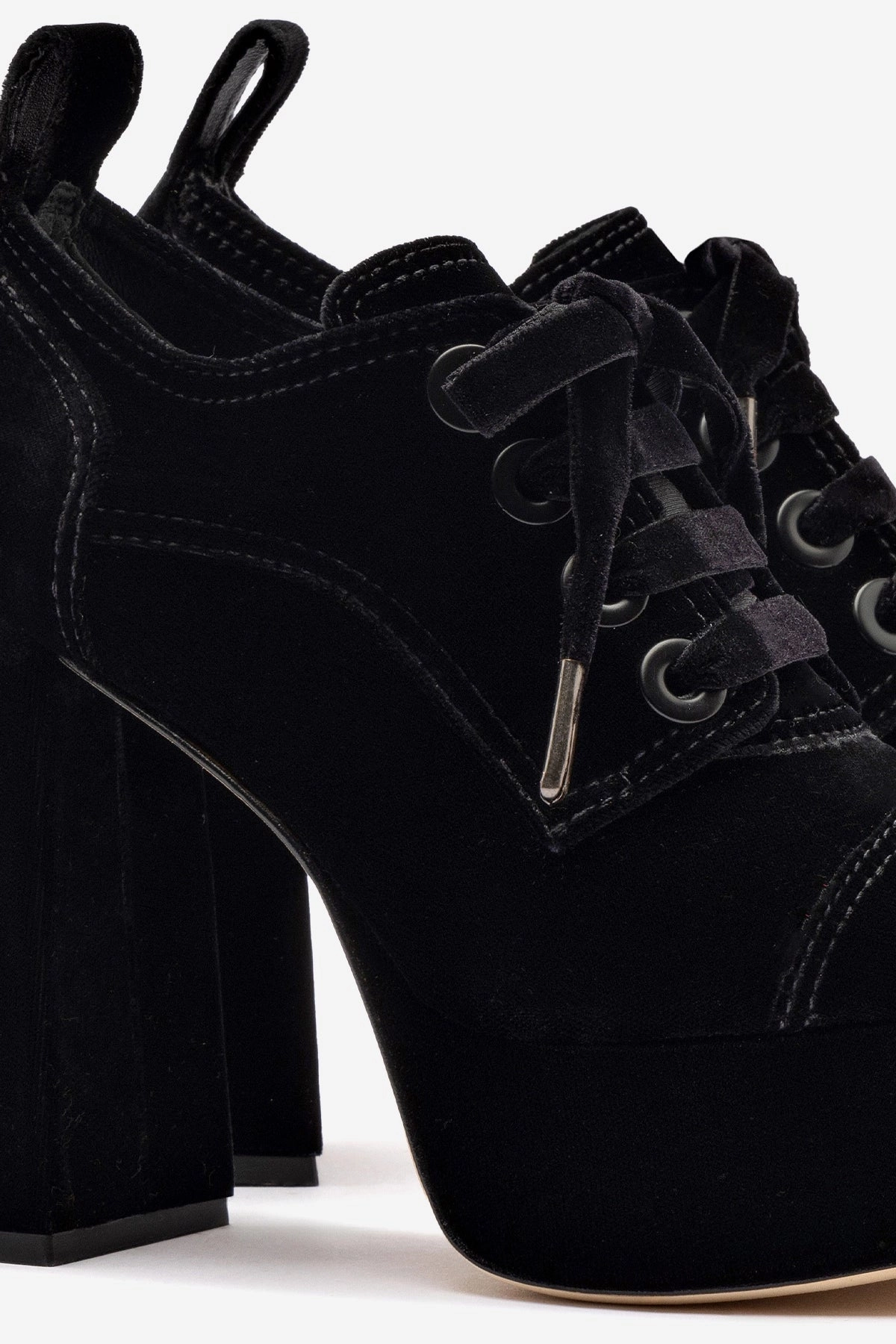 Eleonor Bootie In Black Velvet Sweat Resistant Standing Workers