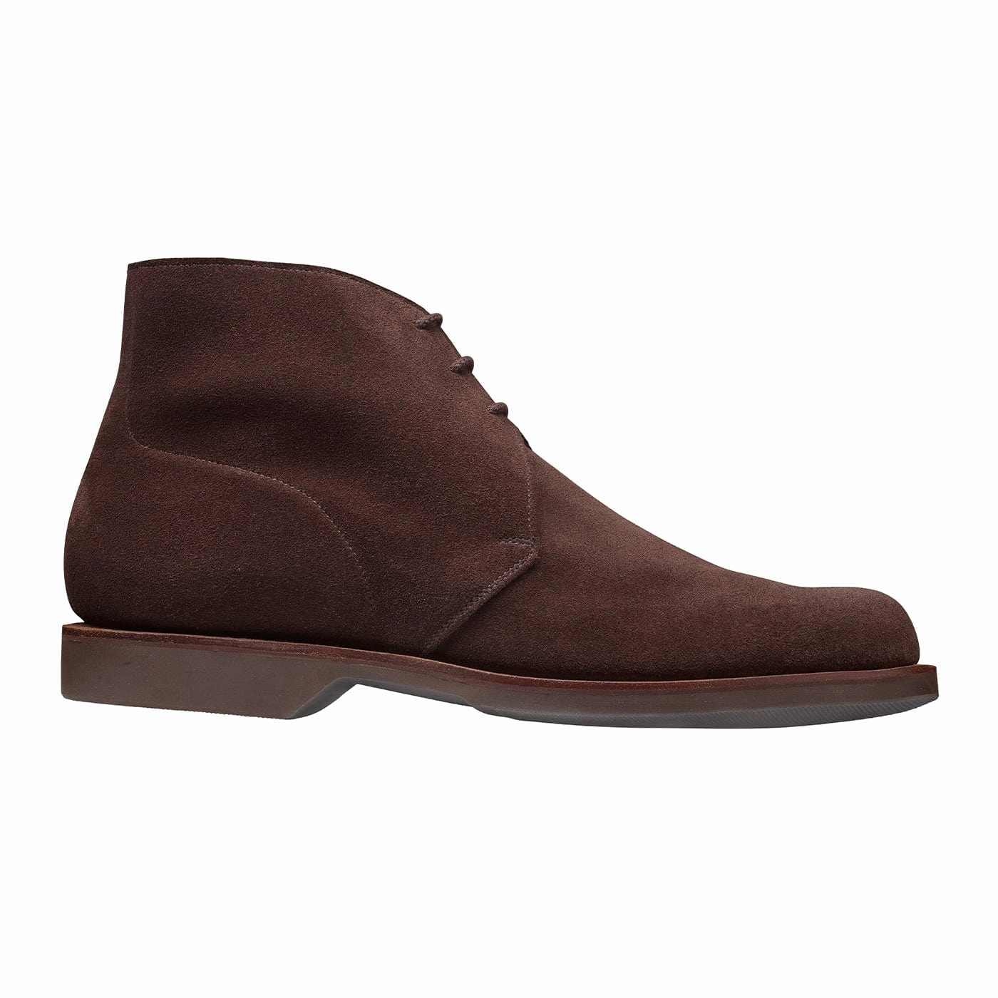 Hill Climb Rain Friendly Chukka 4 Dark Brown Reverse Butt Suede