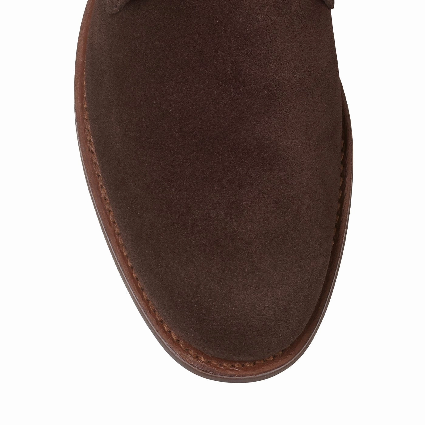 Chukka 4 Dark Brown Reverse Butt Suede Padded Interior Hiking Trails