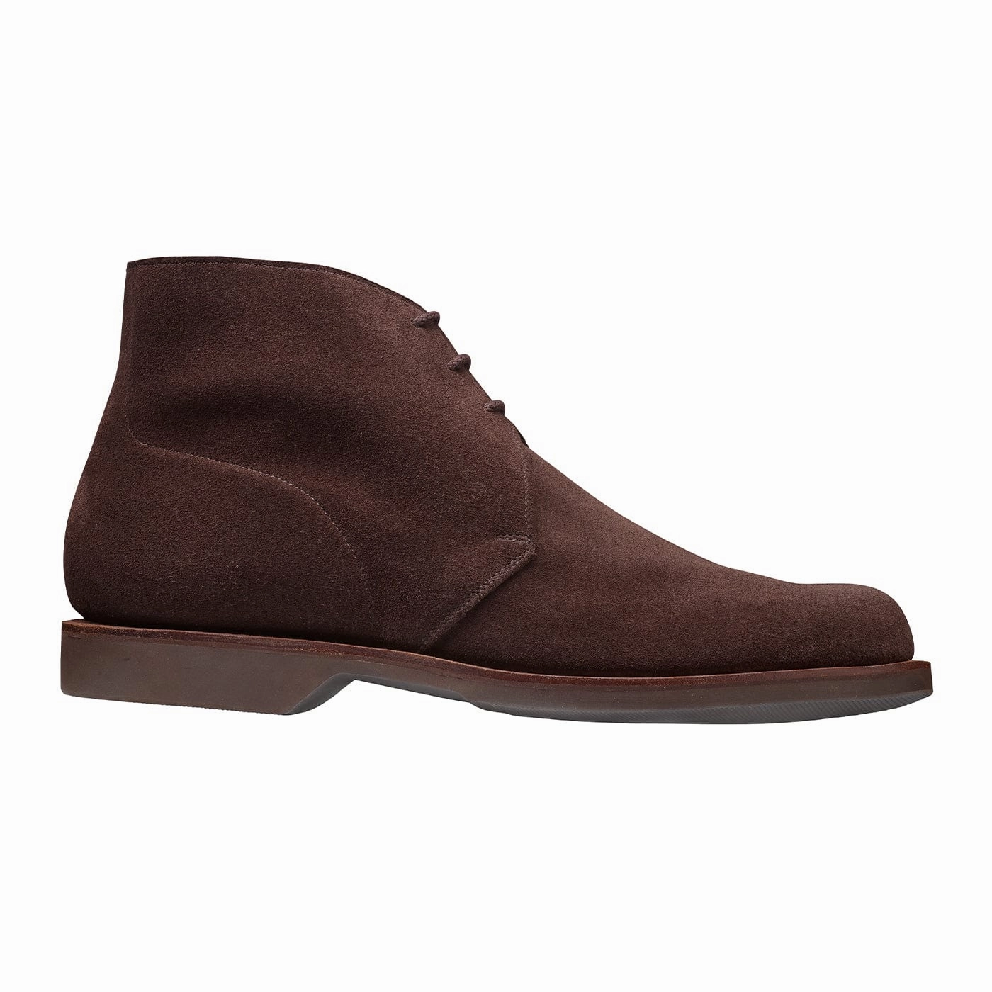 easy move orthopedic Chukka 4 Dark Brown Reverse Butt Suede