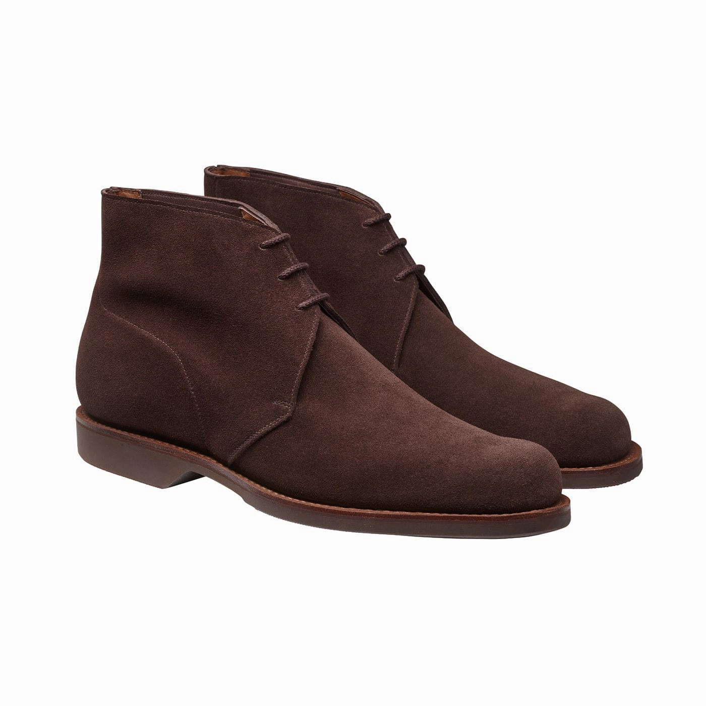 Play Mode Moisture Wicking Lining Chukka 4 Dark Brown Reverse Butt Suede