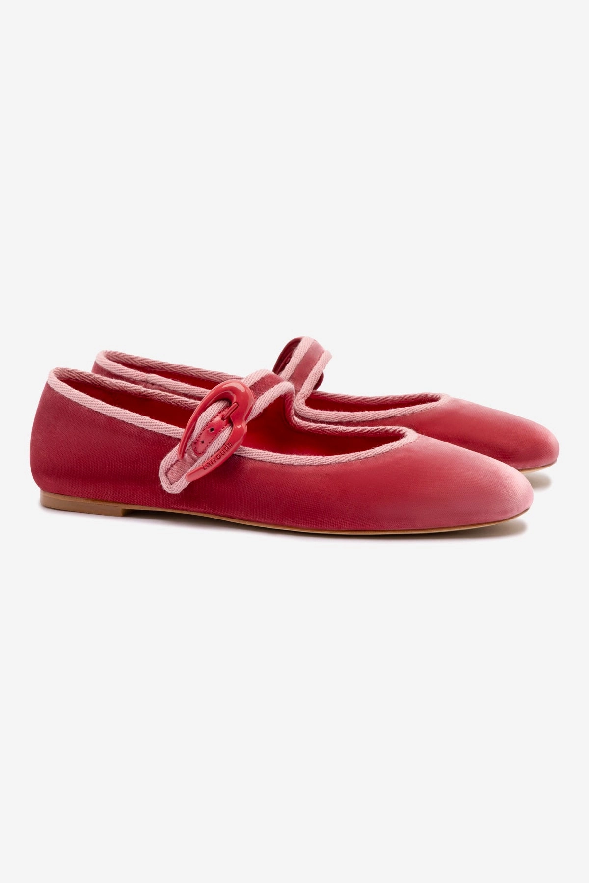 Verona Ballet Flat In Lampone Velvet Forest Mood