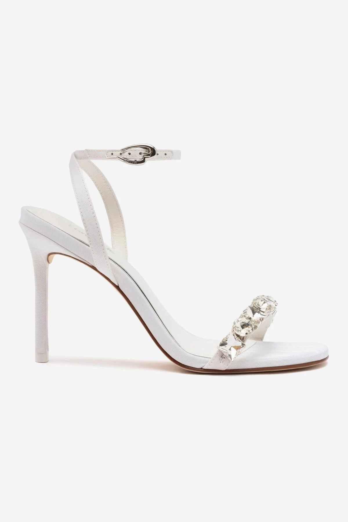 Stretchable Upper Pool Time Calypso Sandal In White Fabric