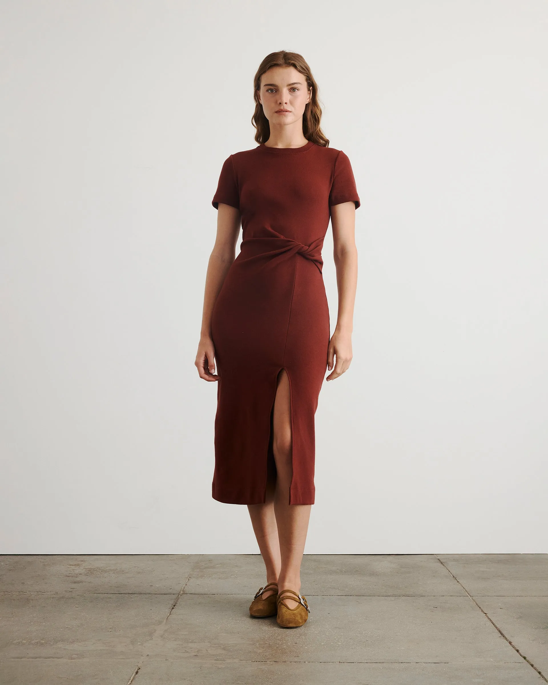 Simple Silhouette Daily Style Short Sleeve Cody Dress