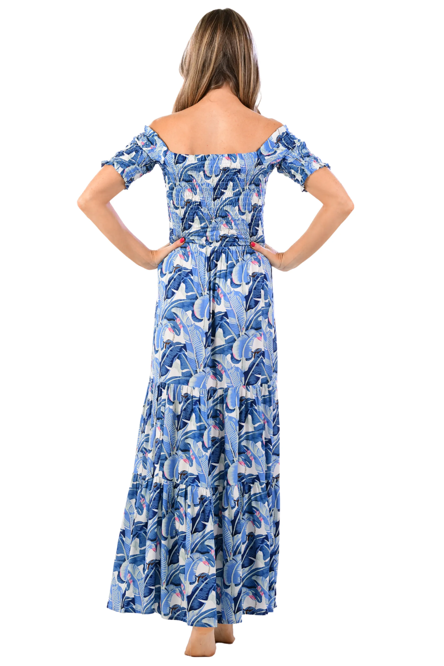 Mystique Dress / Cobalt Tropical Rooftop-Event Side-Pocket