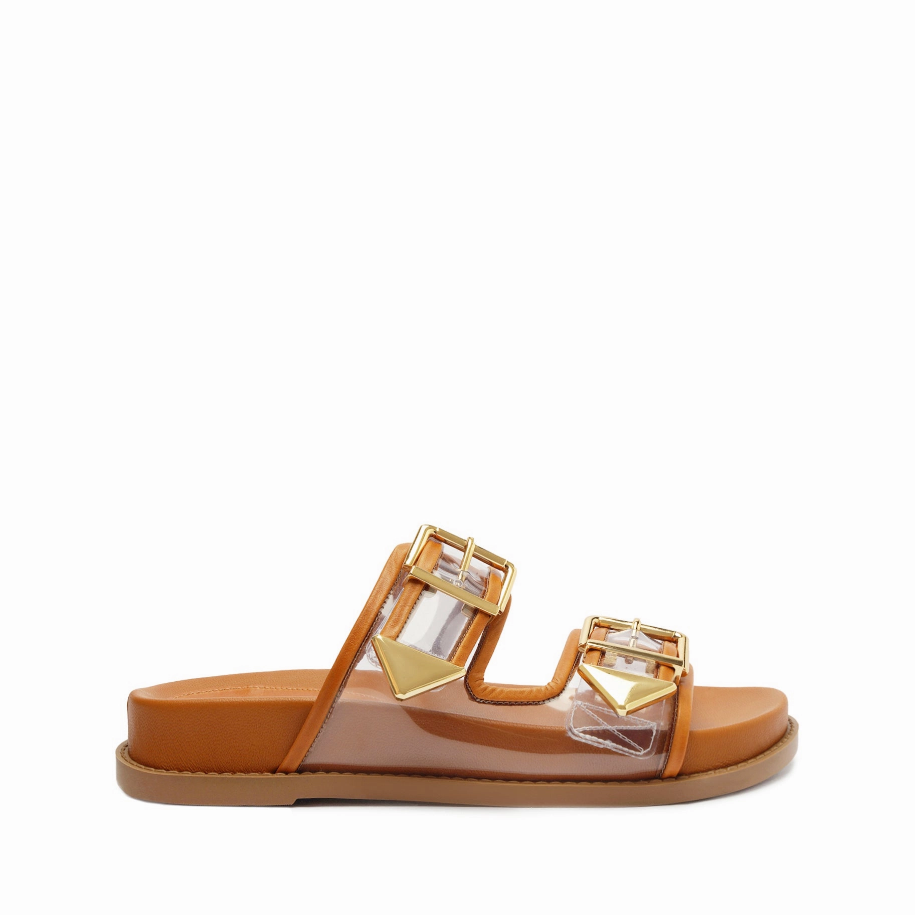 Naomi Sporty Vinyl & Metallic Sandal Peak Step