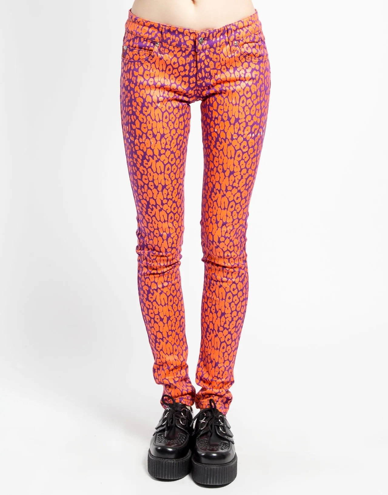 NEON LEOPARD PRINT SKINNY Comfort Wear Performance Support