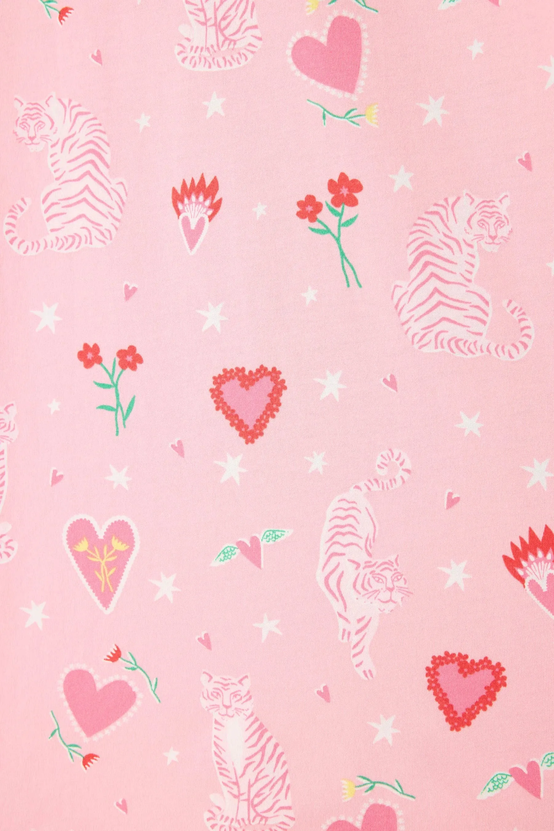 Compact Thermal Insulation AllDay Comfort Whimsy Tiger PJ Set