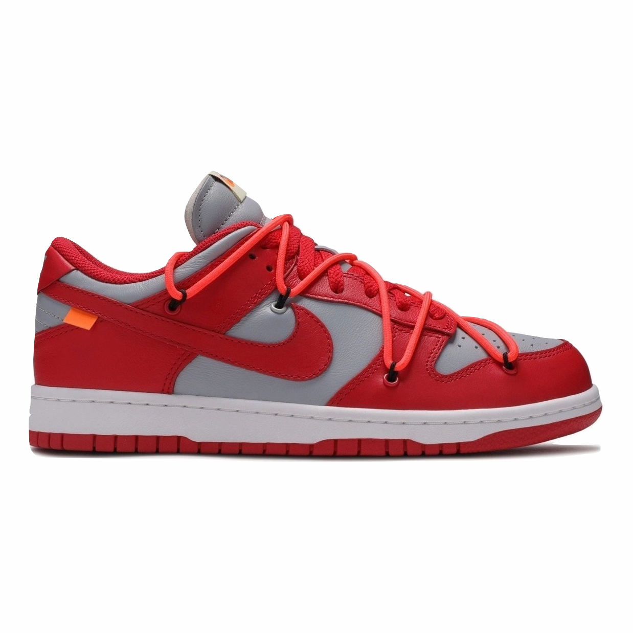 Nike Dunk Low LTHR / OW - University Red - Used Sustainable Leather