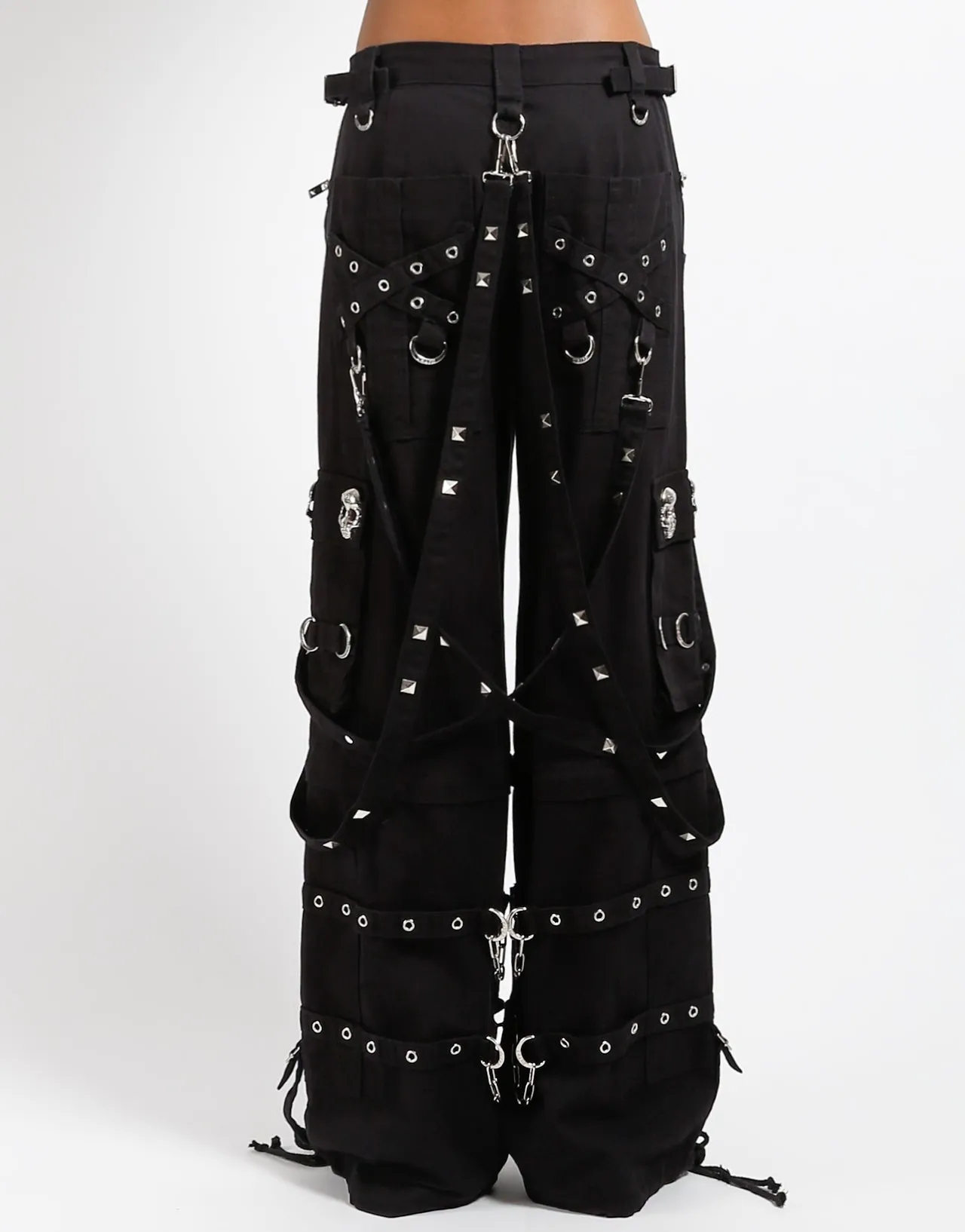 SKULL DENIM STUD PANT SoftCottonBlend