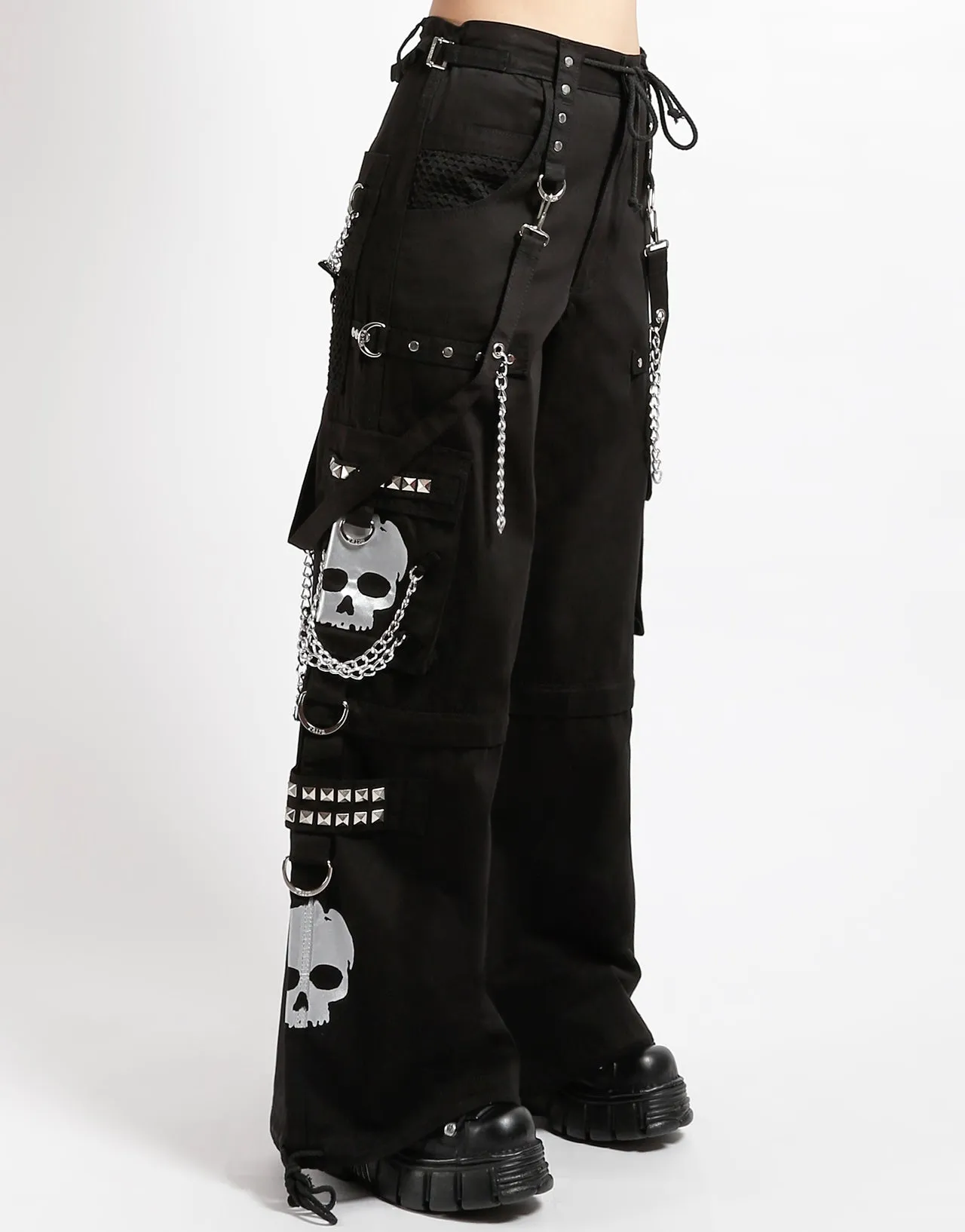 Travel Ready SUPER SKULL PANT SILVER SKULL