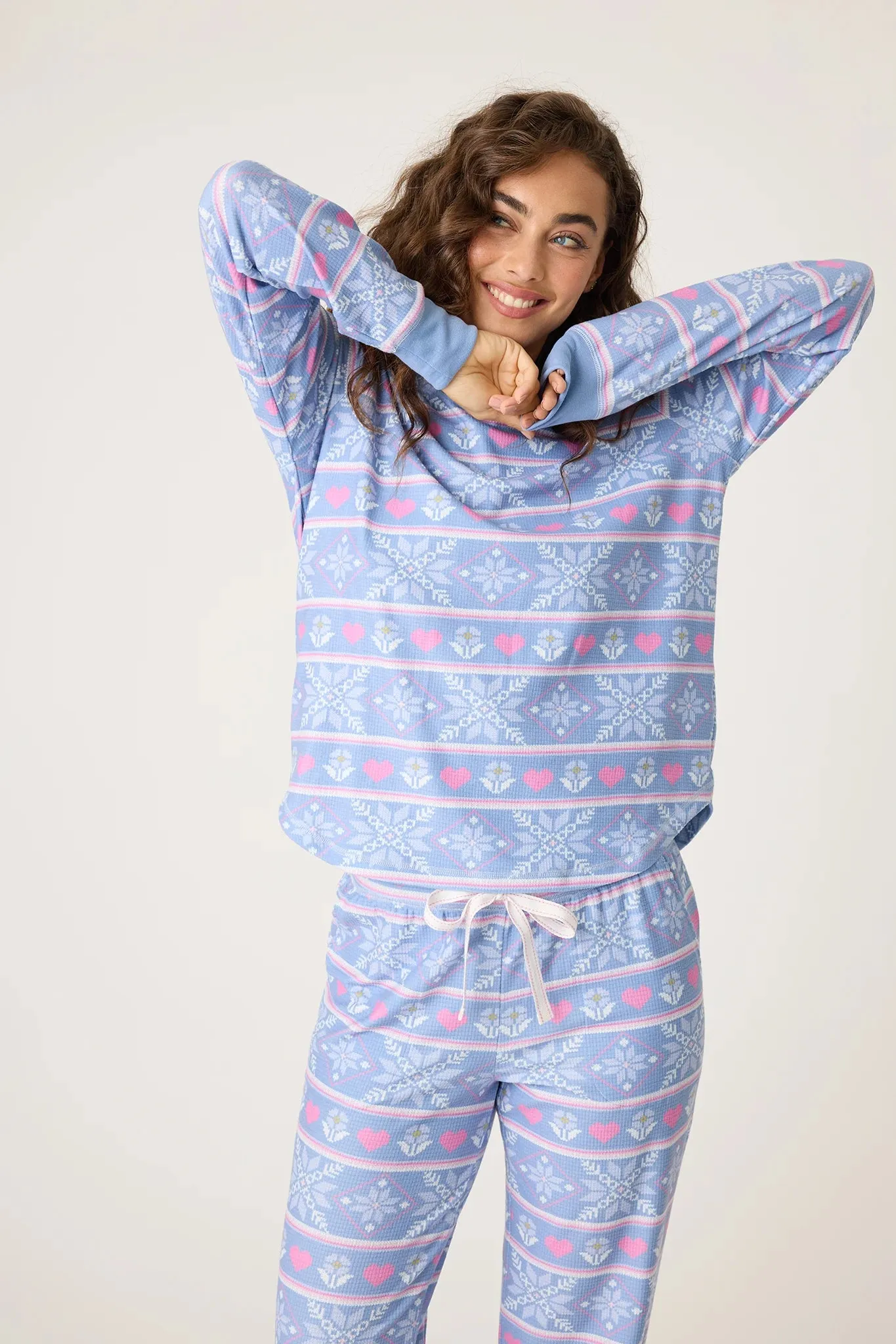 Mountain Bound Thermal Velour Long Sleeve Top Reinforced Shoulder