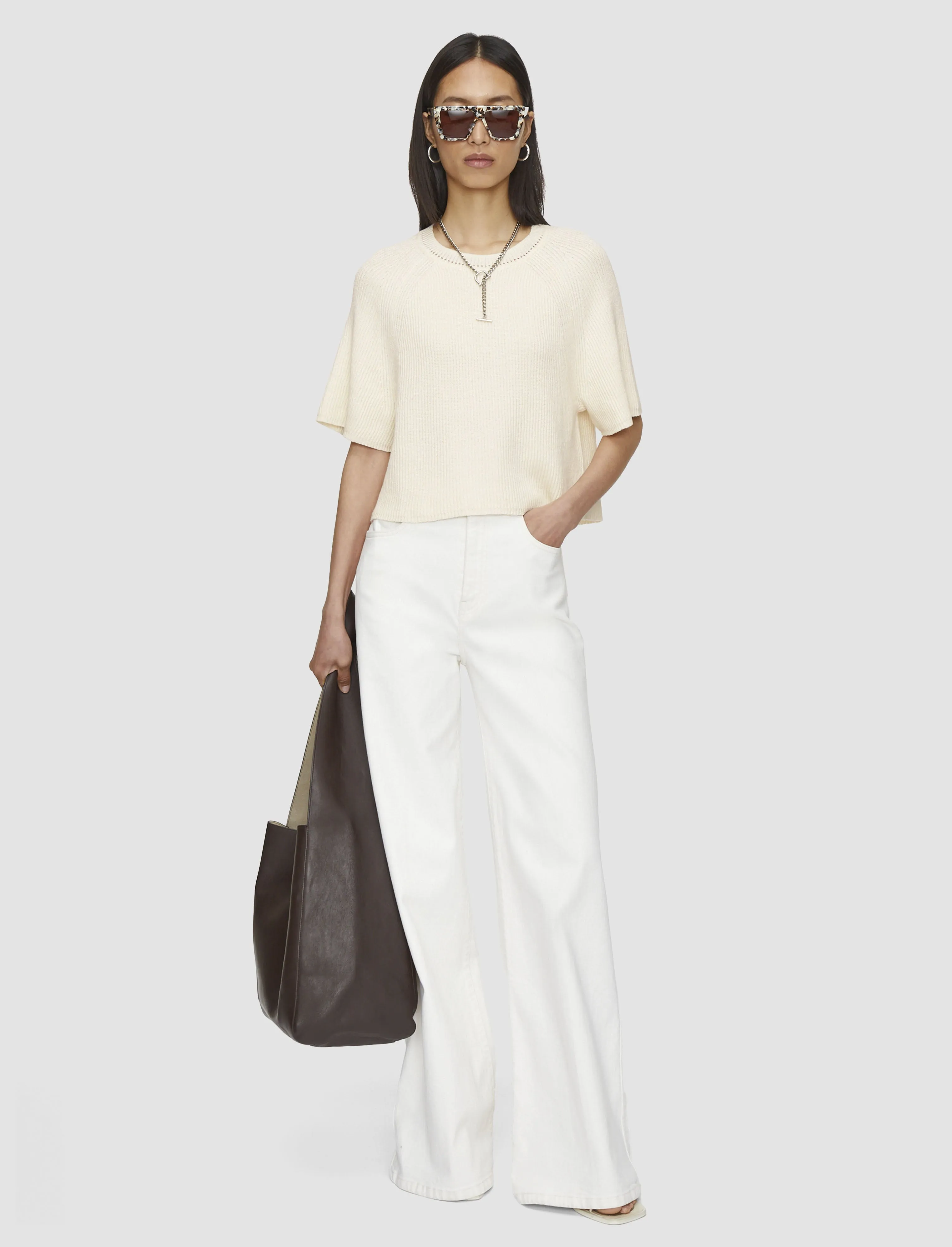 Go-To Fit Linen Blend Knit Top