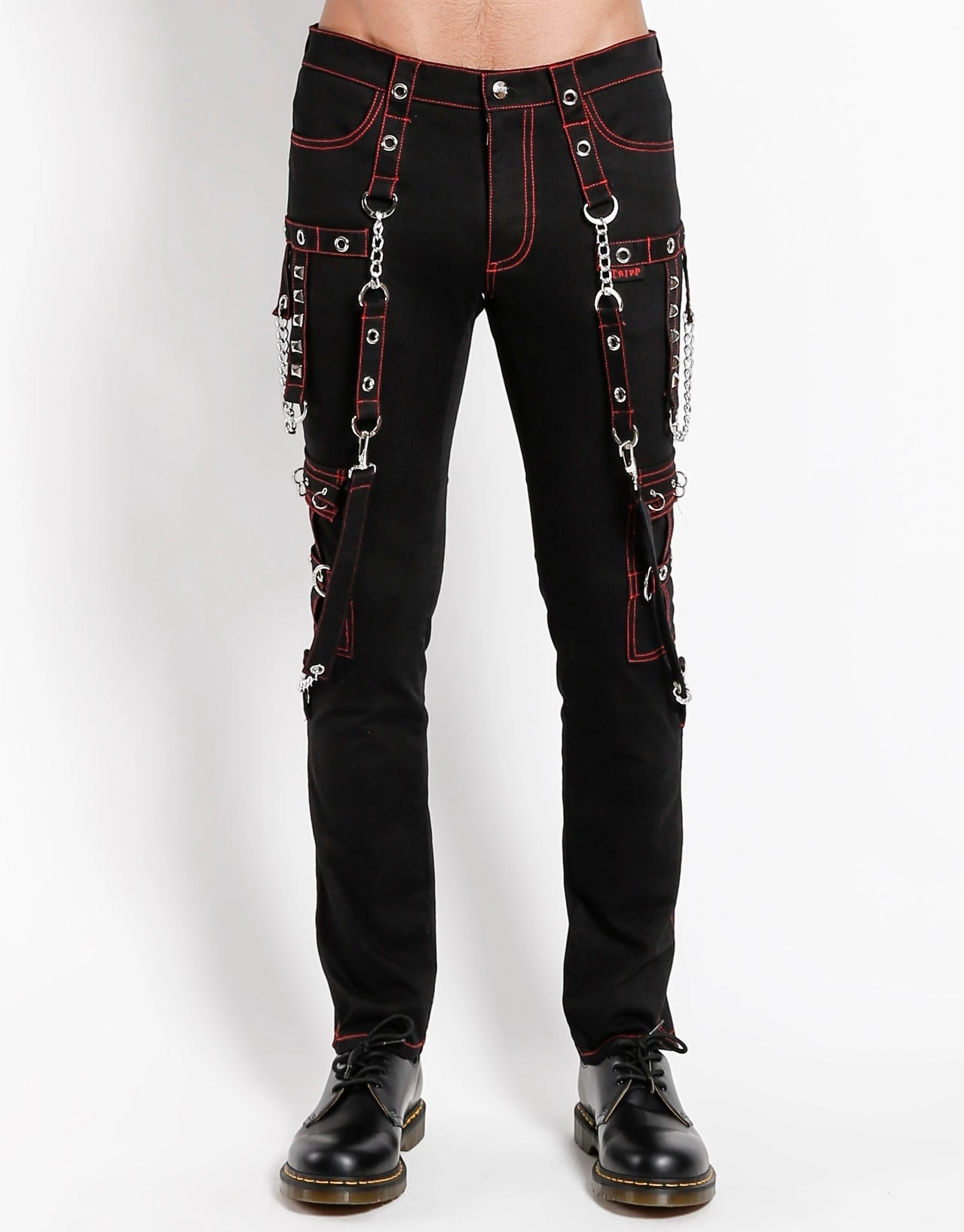 Detachable belt Trendy Layering NO EXCUSE PANT RED