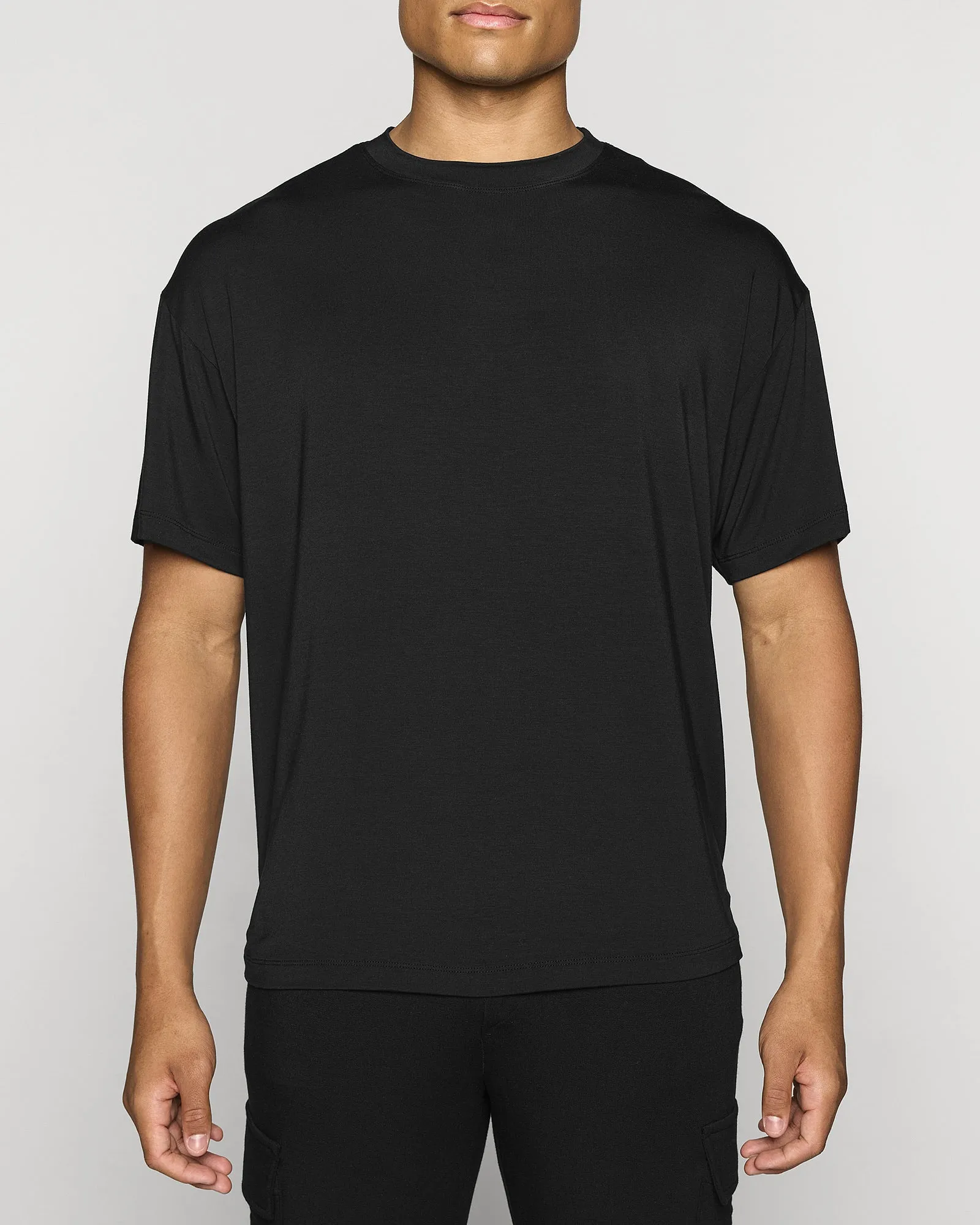 The Mens Oversized T-Shirt Lite Stretch Knit Material ReinforcedHem