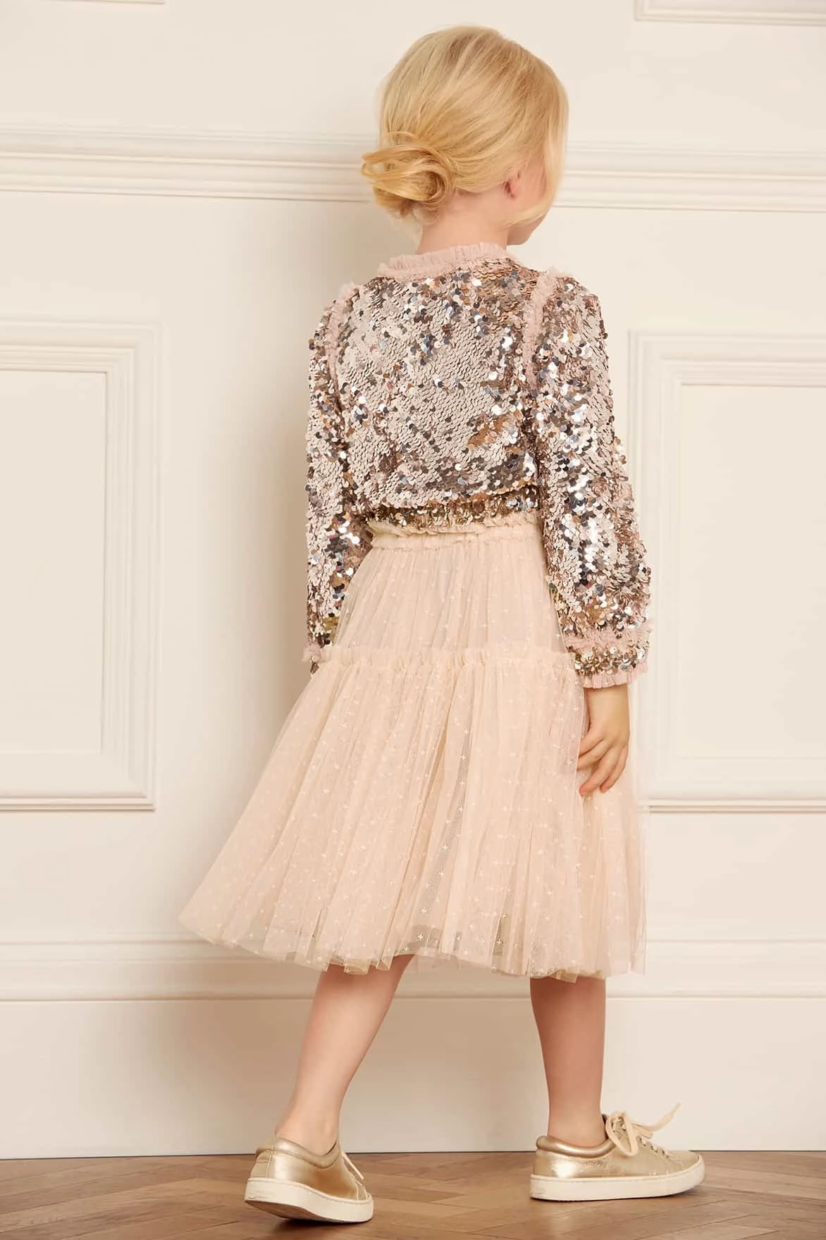 AdjustableCuffs Tulle Kids Skirt