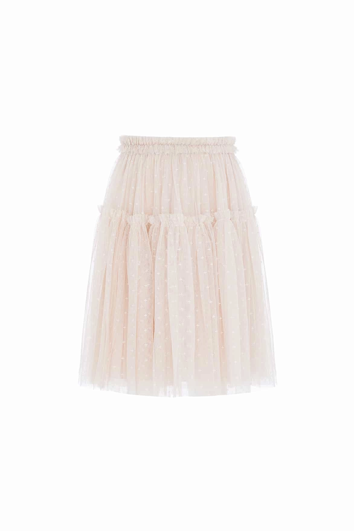 Tulle Kids Skirt Flexible Waistband Reversible Layering Tech